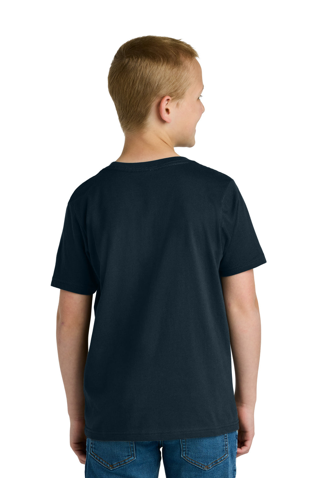 Next Level Apparel Youth Cotton Tee NL3310 - Midnight Navy - back