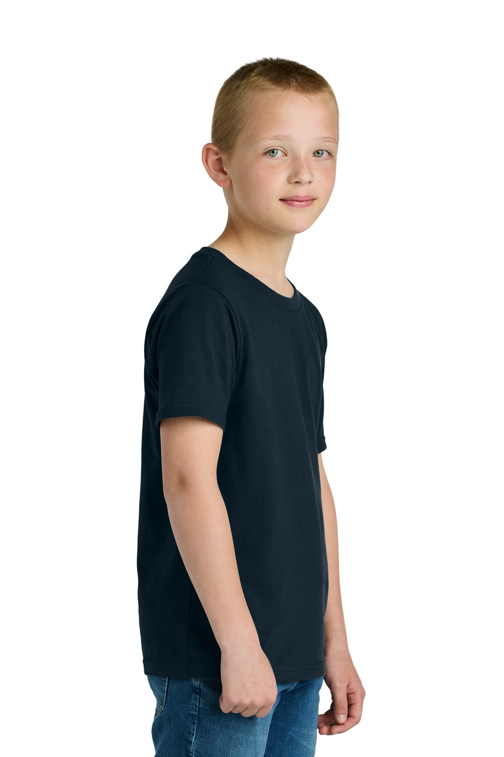 Next Level Apparel Youth Cotton Tee NL3310 - Midnight Navy - side