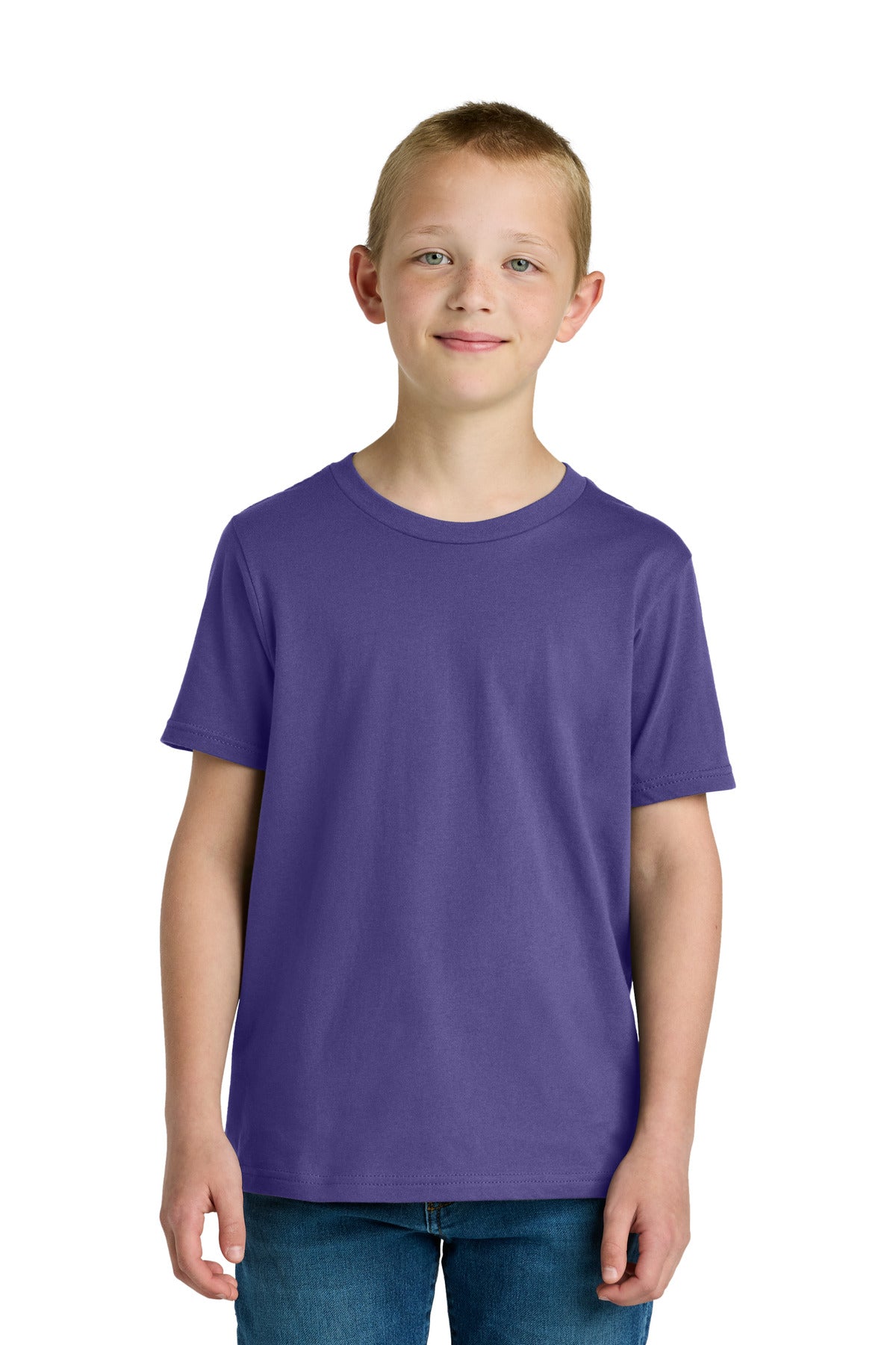 Next Level Apparel Youth Cotton Tee NL3310 - Purple Rush - front