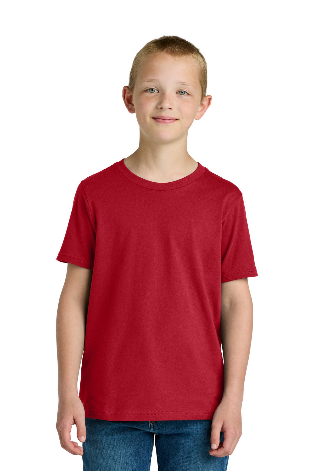 Next Level Apparel Youth Cotton Tee NL3310 - Red - front