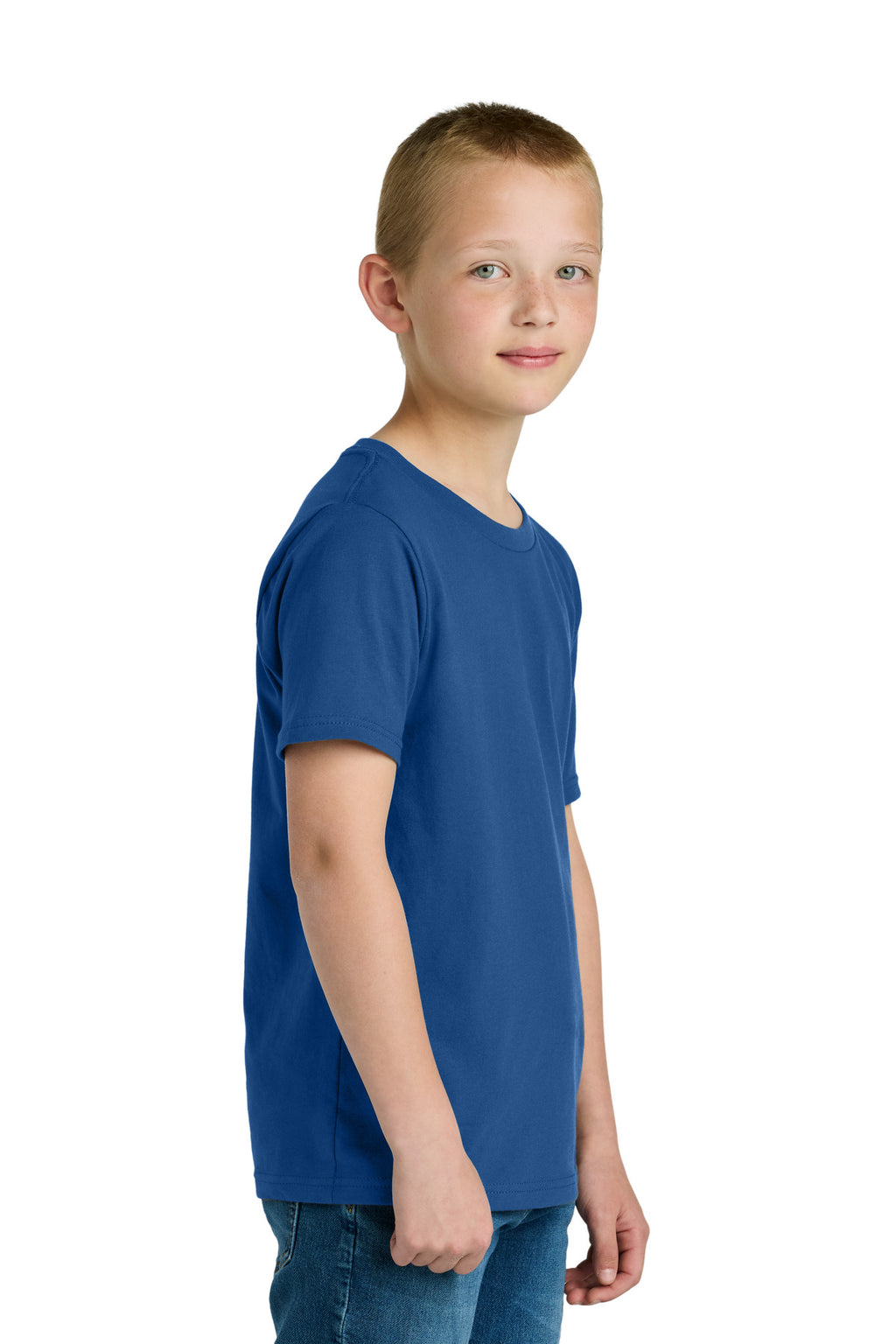 Next Level Apparel Youth Cotton Tee NL3310 - Royal - side