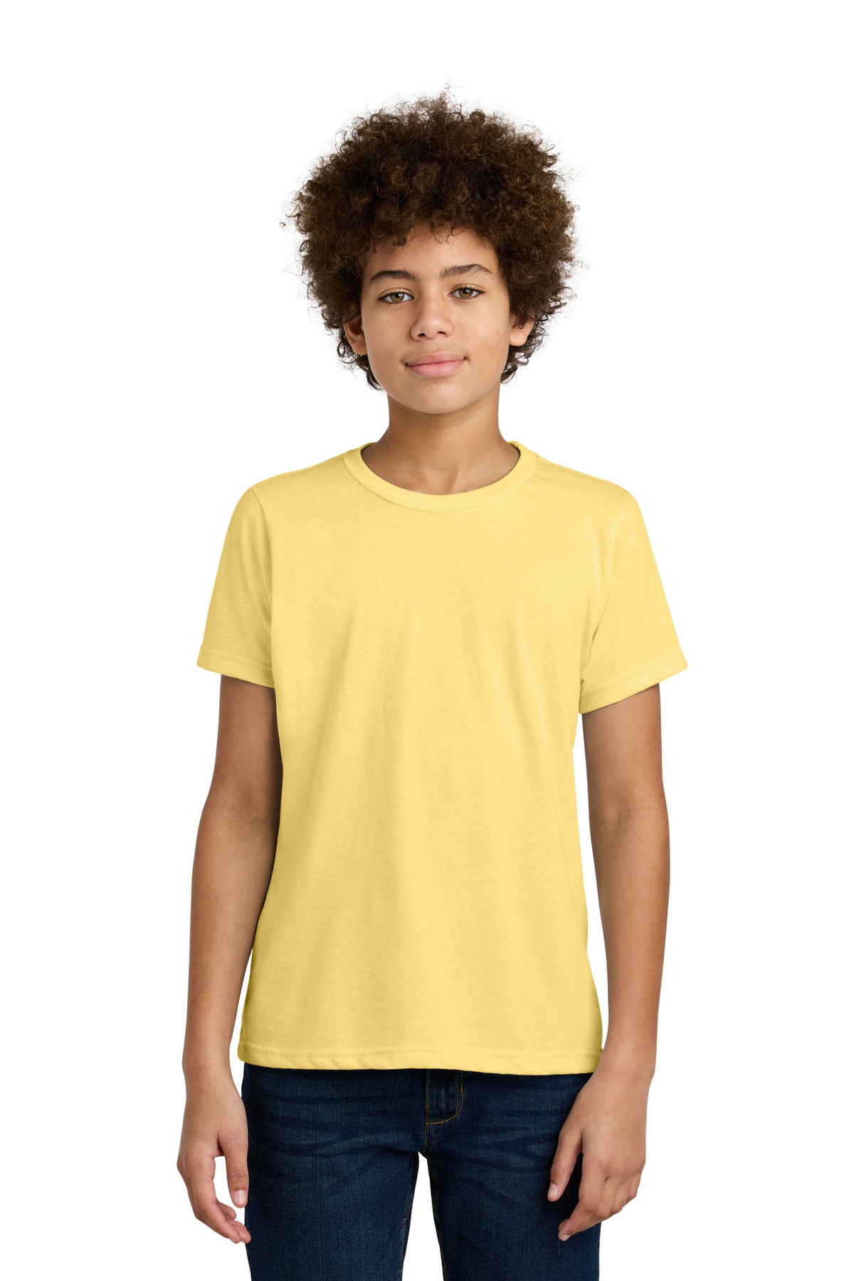Next Level Apparel Youth CVC Tee NL3312 - Banana Cream - front