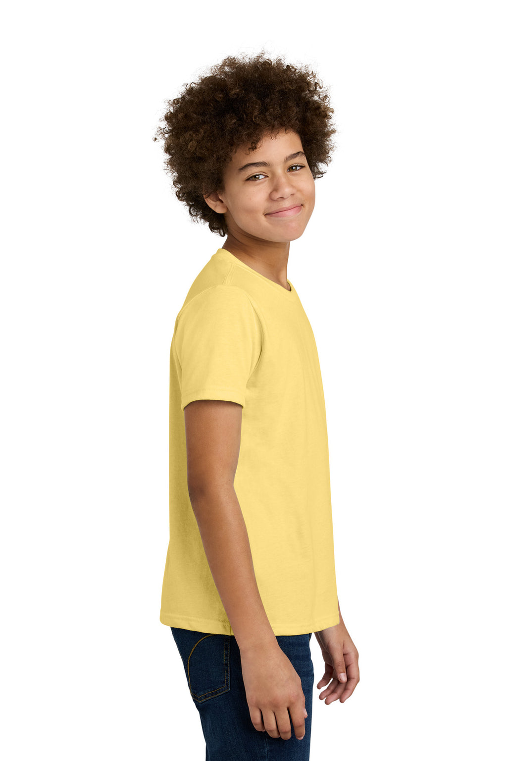 Next Level Apparel Youth CVC Tee NL3312 - Banana Cream - side