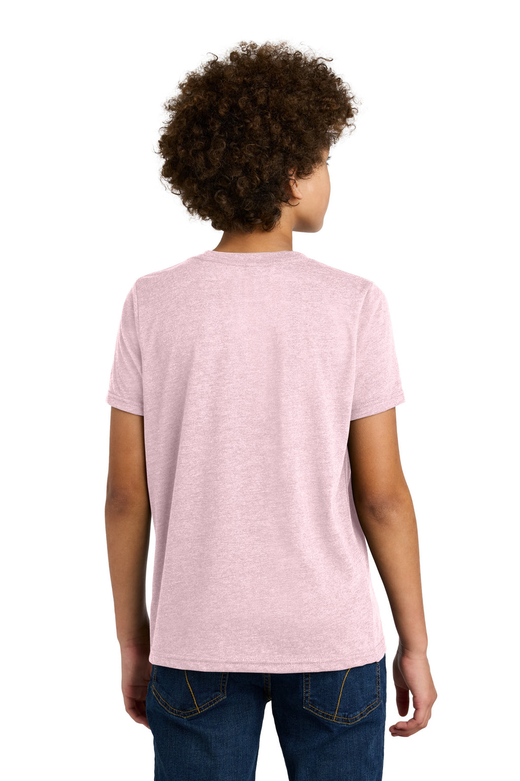 Next Level Apparel Youth CVC Tee NL3312 - Heather Light Pink - back
