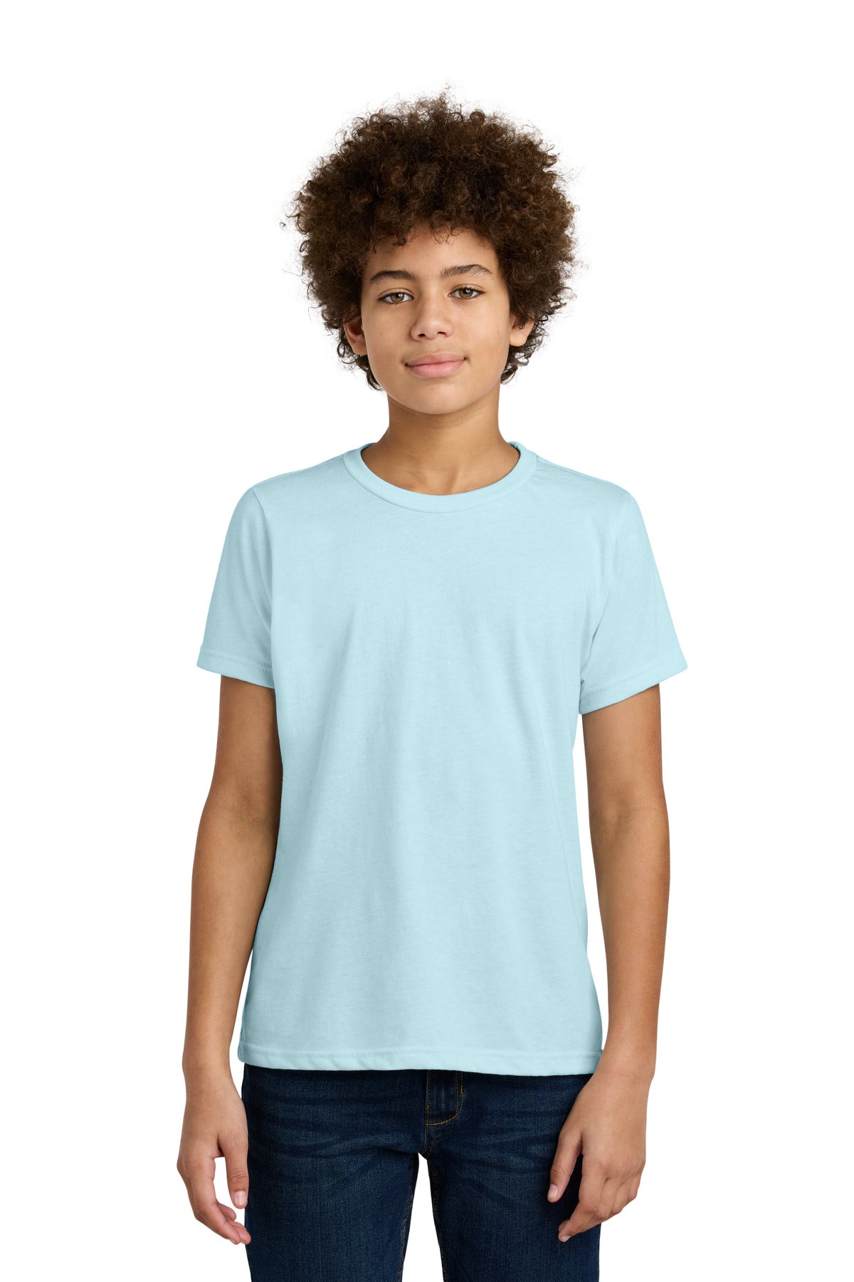 Next Level Apparel Youth CVC Tee NL3312 - Ice Blue - front
