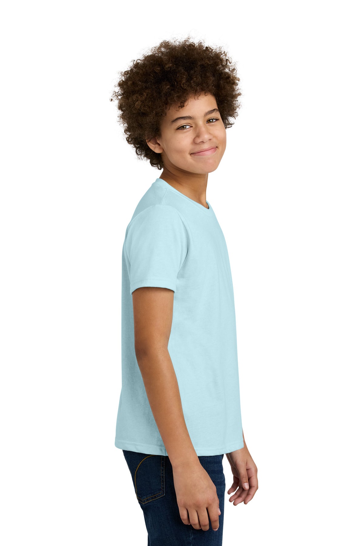 Next Level Apparel Youth CVC Tee NL3312 - Ice Blue - side