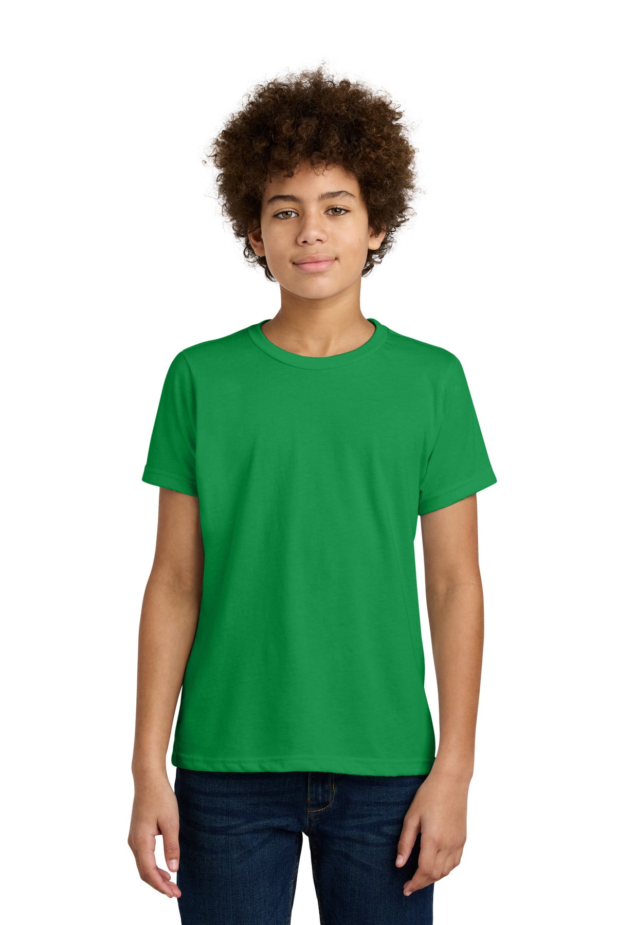 Next Level Apparel Youth CVC Tee NL3312 - Kelly Green - front
