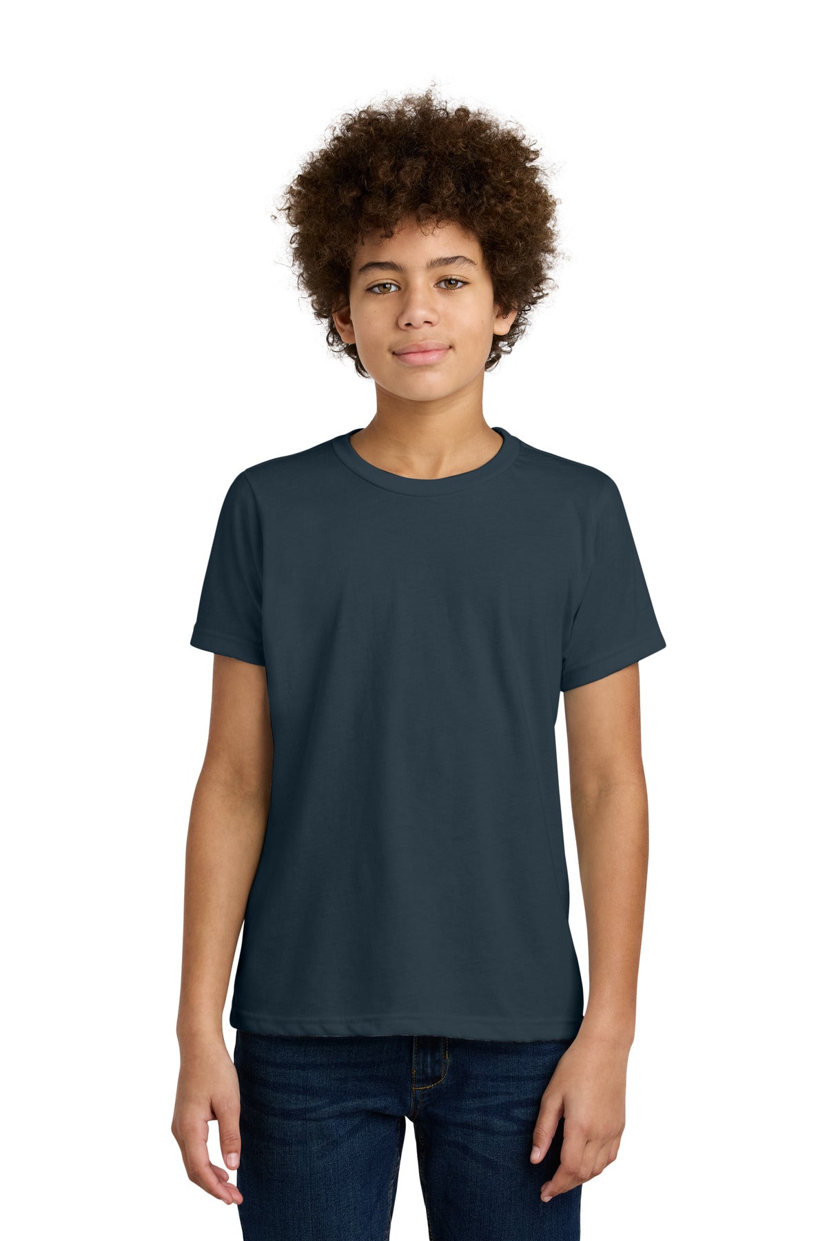 Next Level Apparel Youth CVC Tee NL3312 - Midnight Navy - front