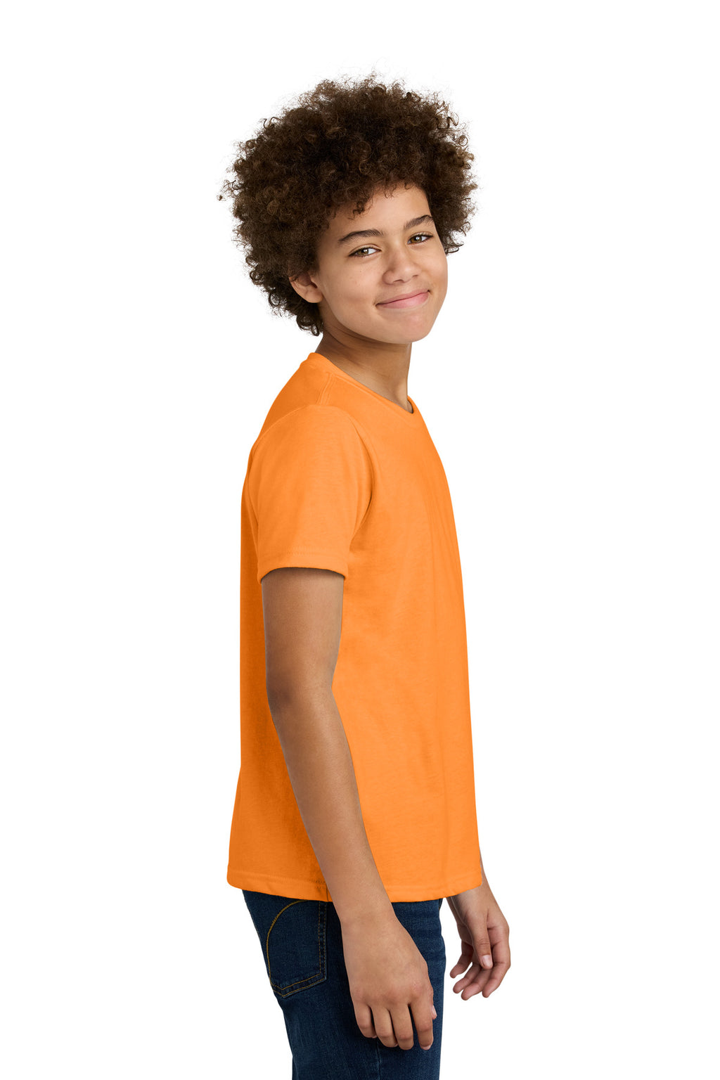 Next Level Apparel Youth CVC Tee NL3312 - Orange - side
