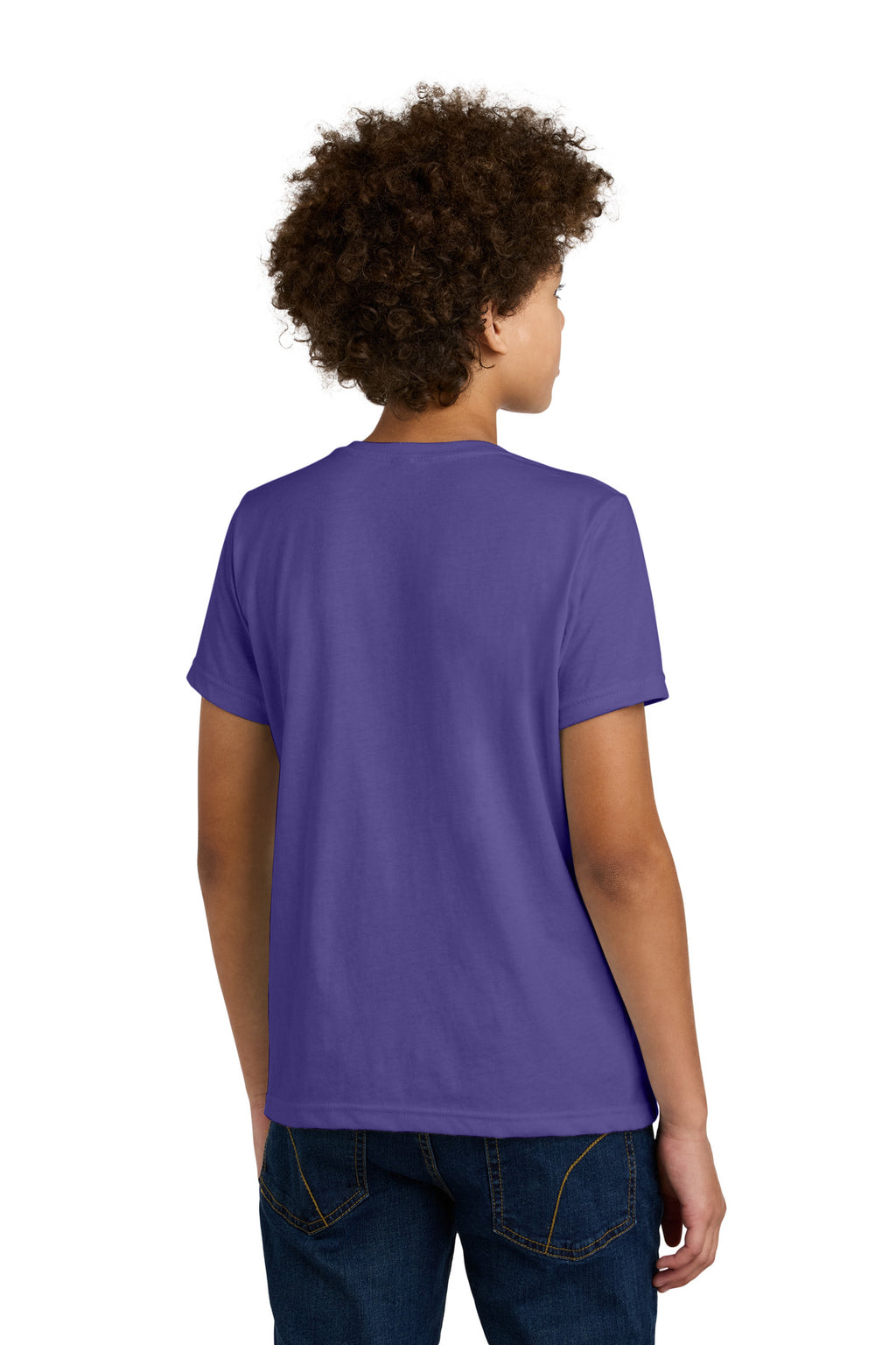 Next Level Apparel Youth CVC Tee NL3312 - Purple Rush - back