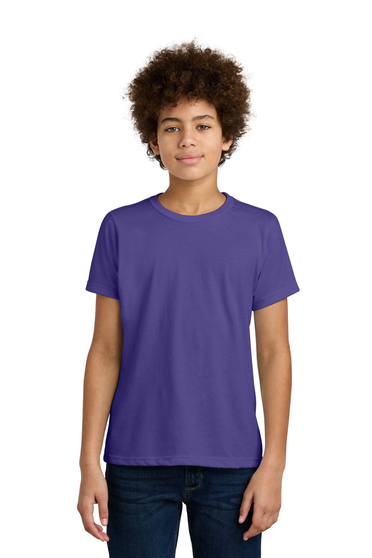 Next Level Apparel Youth CVC Tee NL3312 - Purple Rush - front