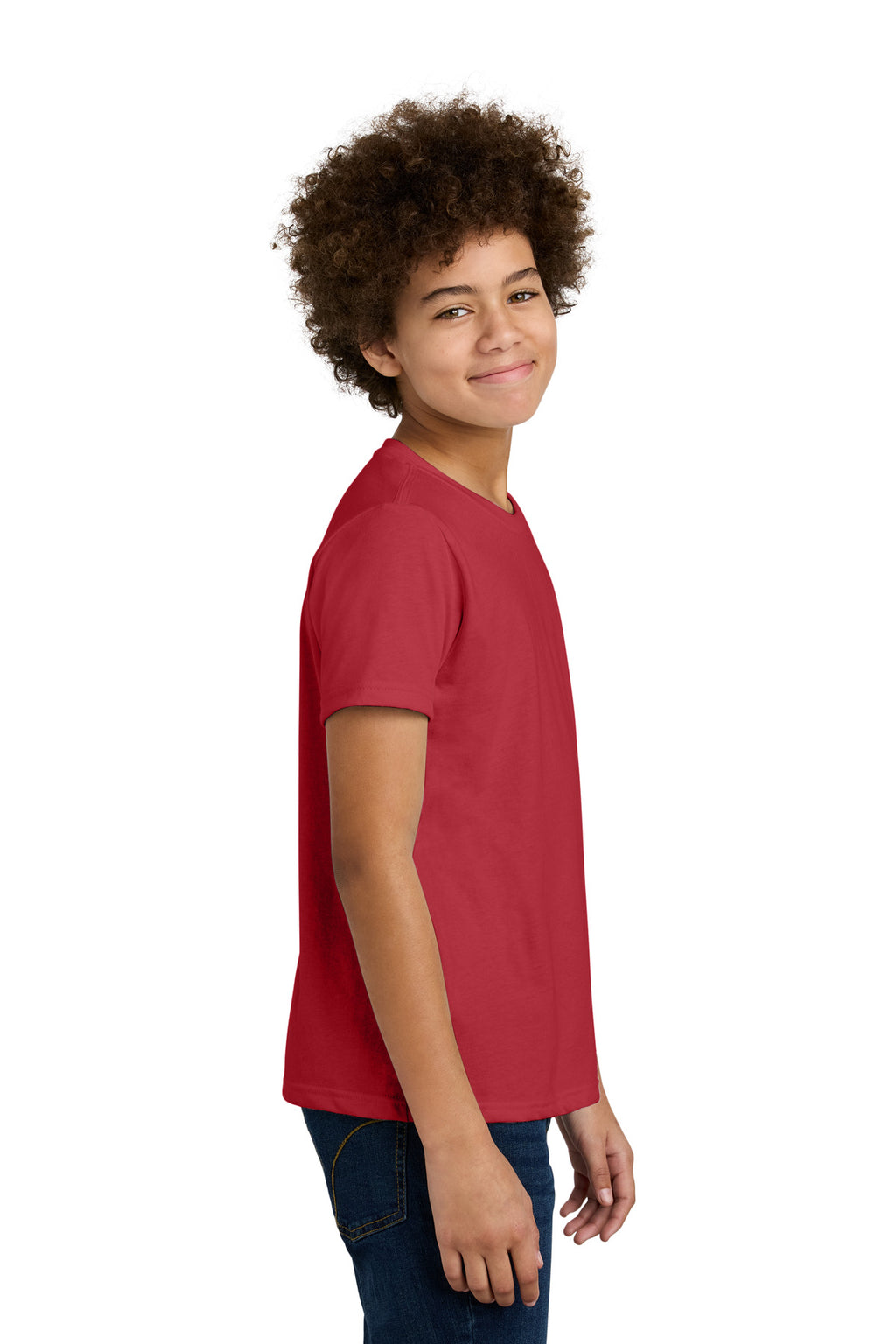 Next Level Apparel Youth CVC Tee NL3312 - Red - side