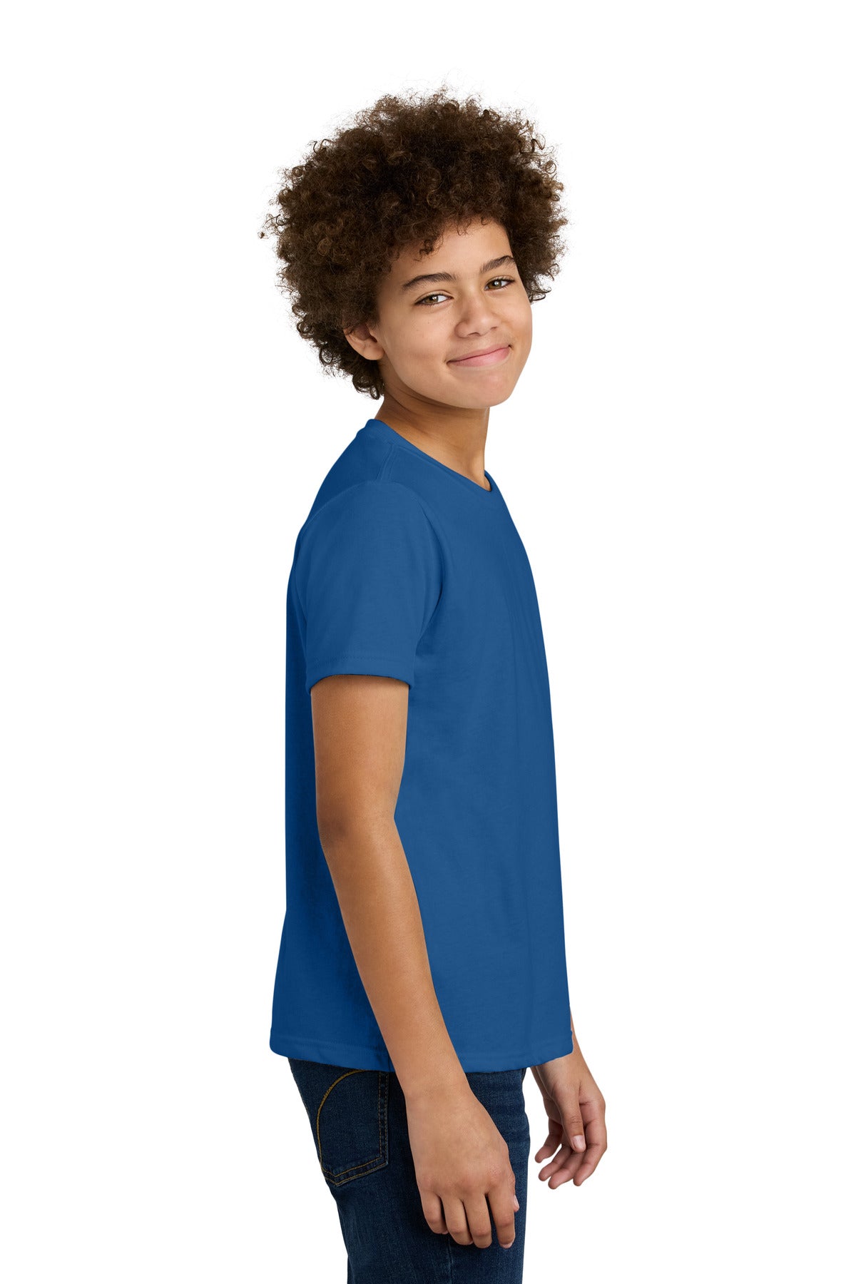 Next Level Apparel Youth CVC Tee NL3312 - Royal - side