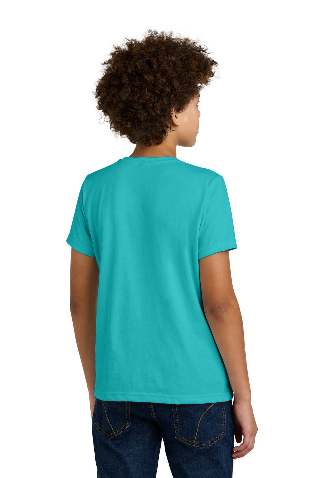 Next Level Apparel Youth CVC Tee NL3312 - Tahiti Blue - back