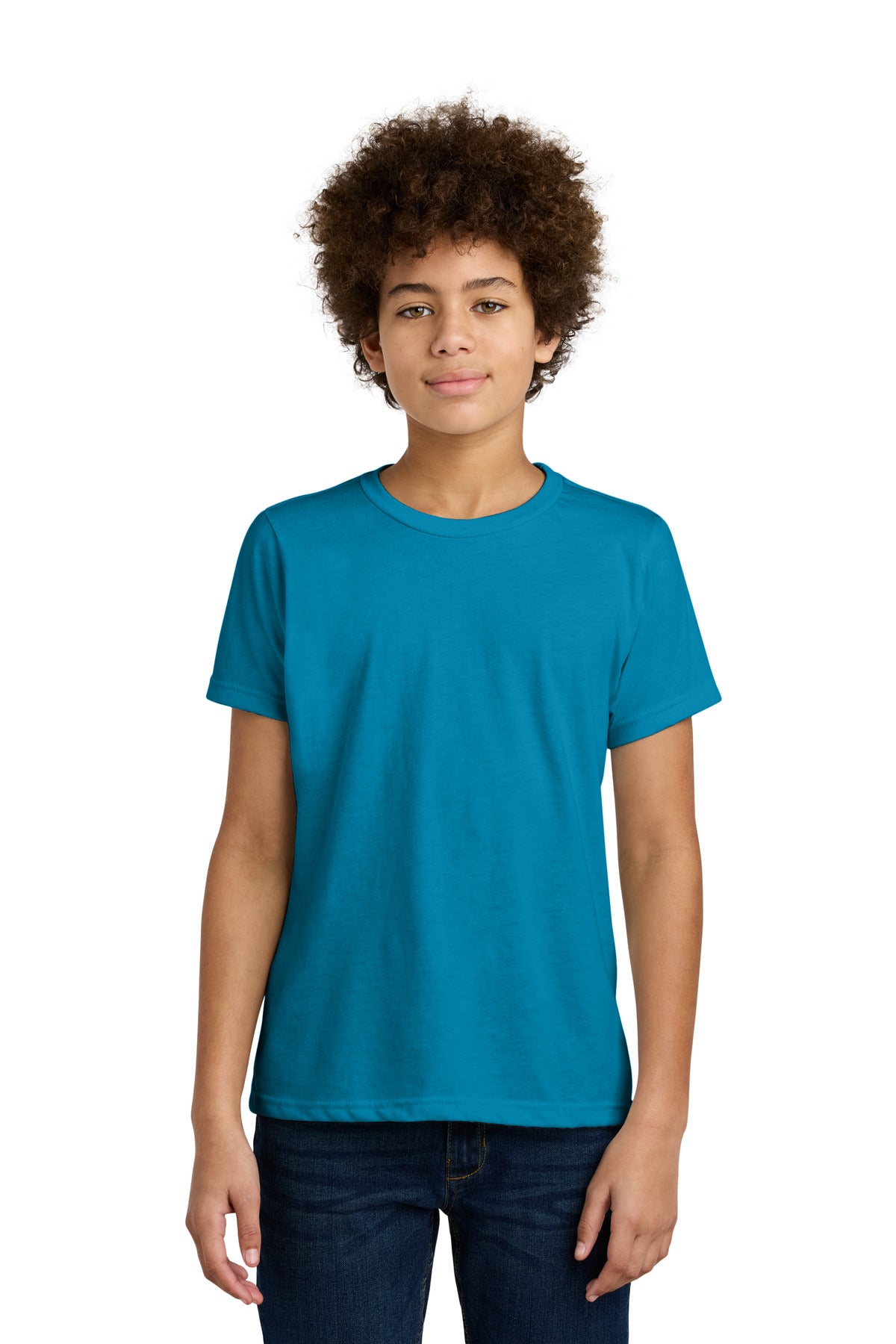 Next Level Apparel Youth CVC Tee NL3312 - Turquoise - front