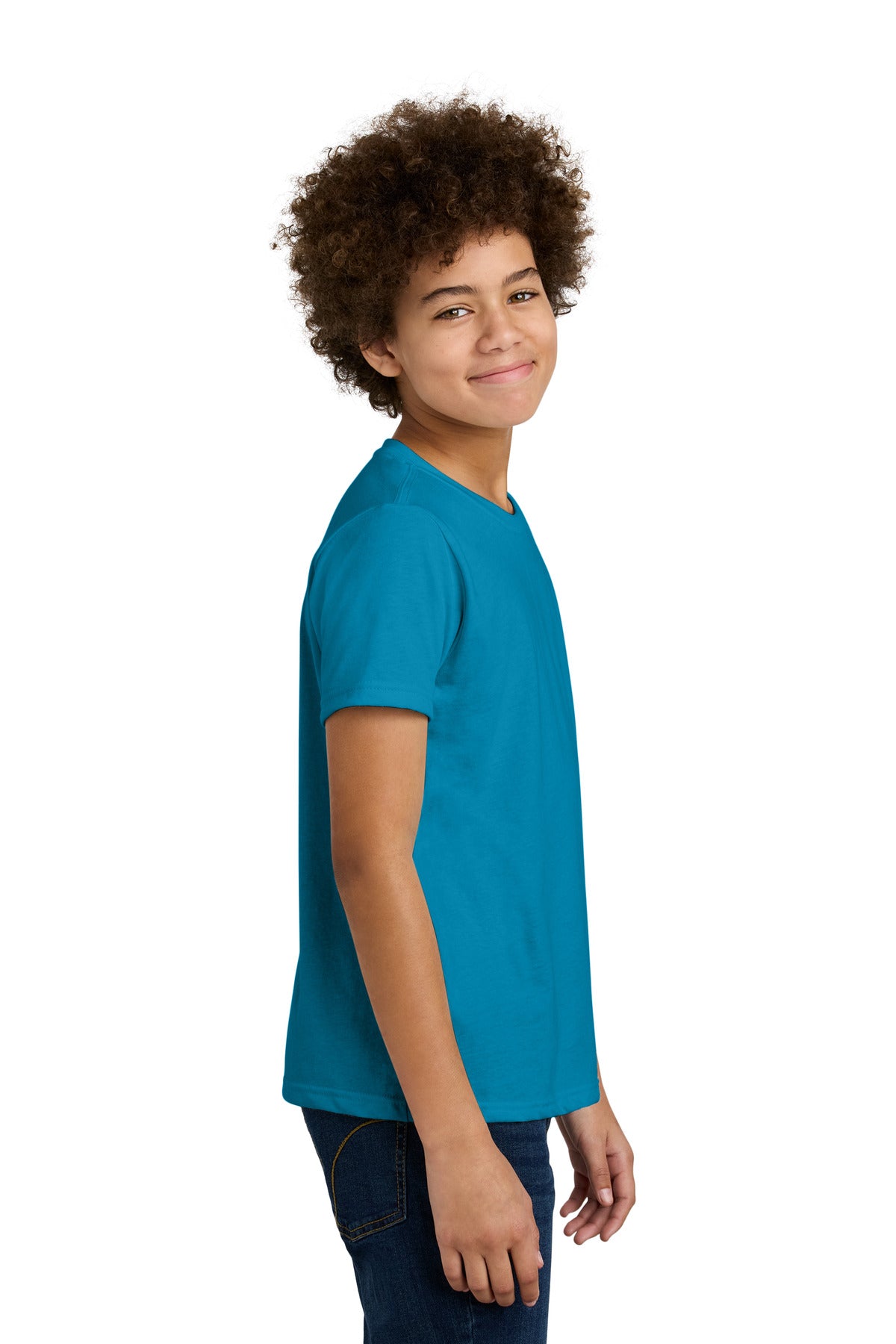 Next Level Apparel Youth CVC Tee NL3312 - Turquoise - side