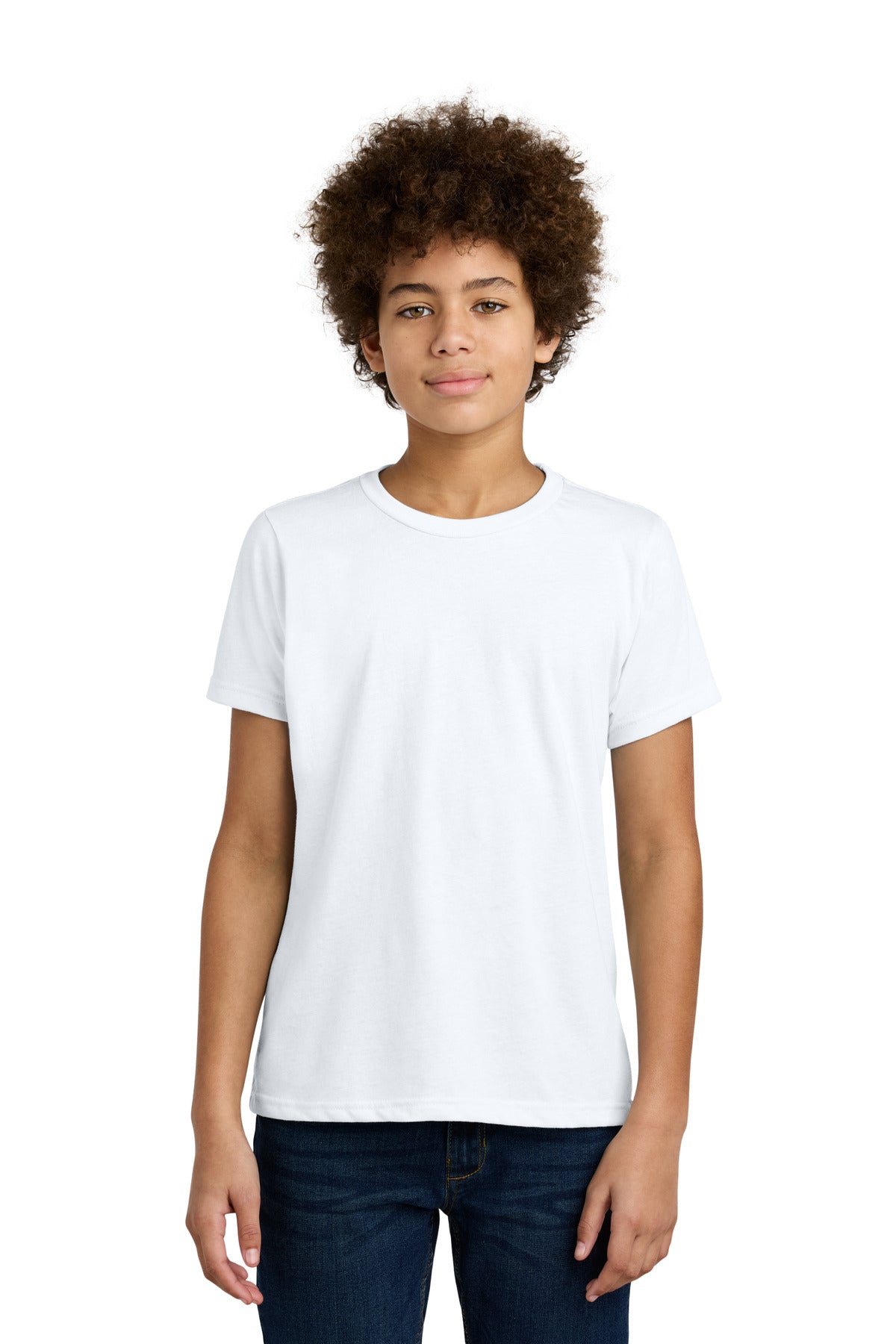 Next Level Apparel Youth CVC Tee NL3312 - White - front
