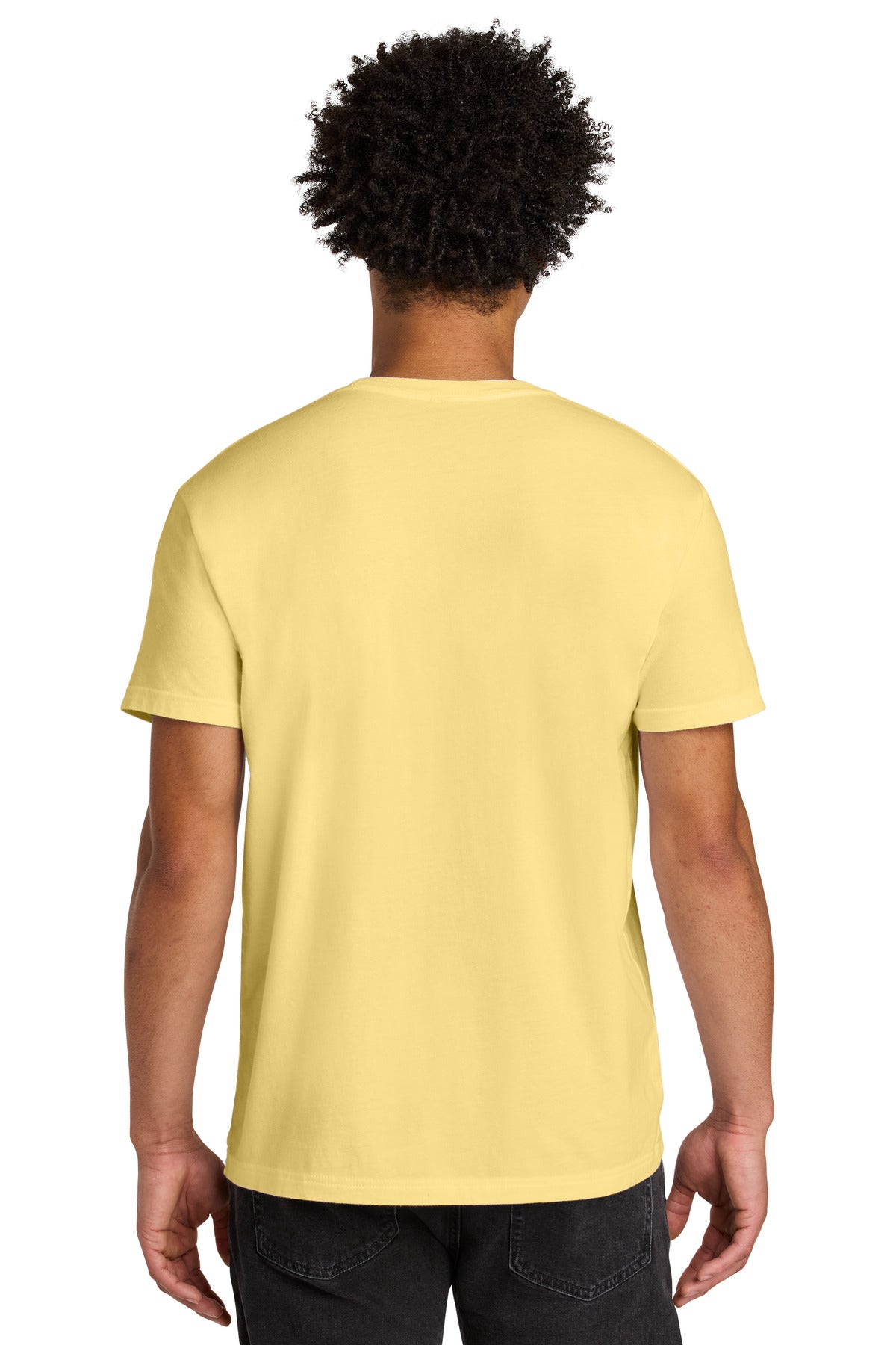Next Level Apparel Soft Wash Cotton Tee NL3600SW - Washed Banana Cream - back