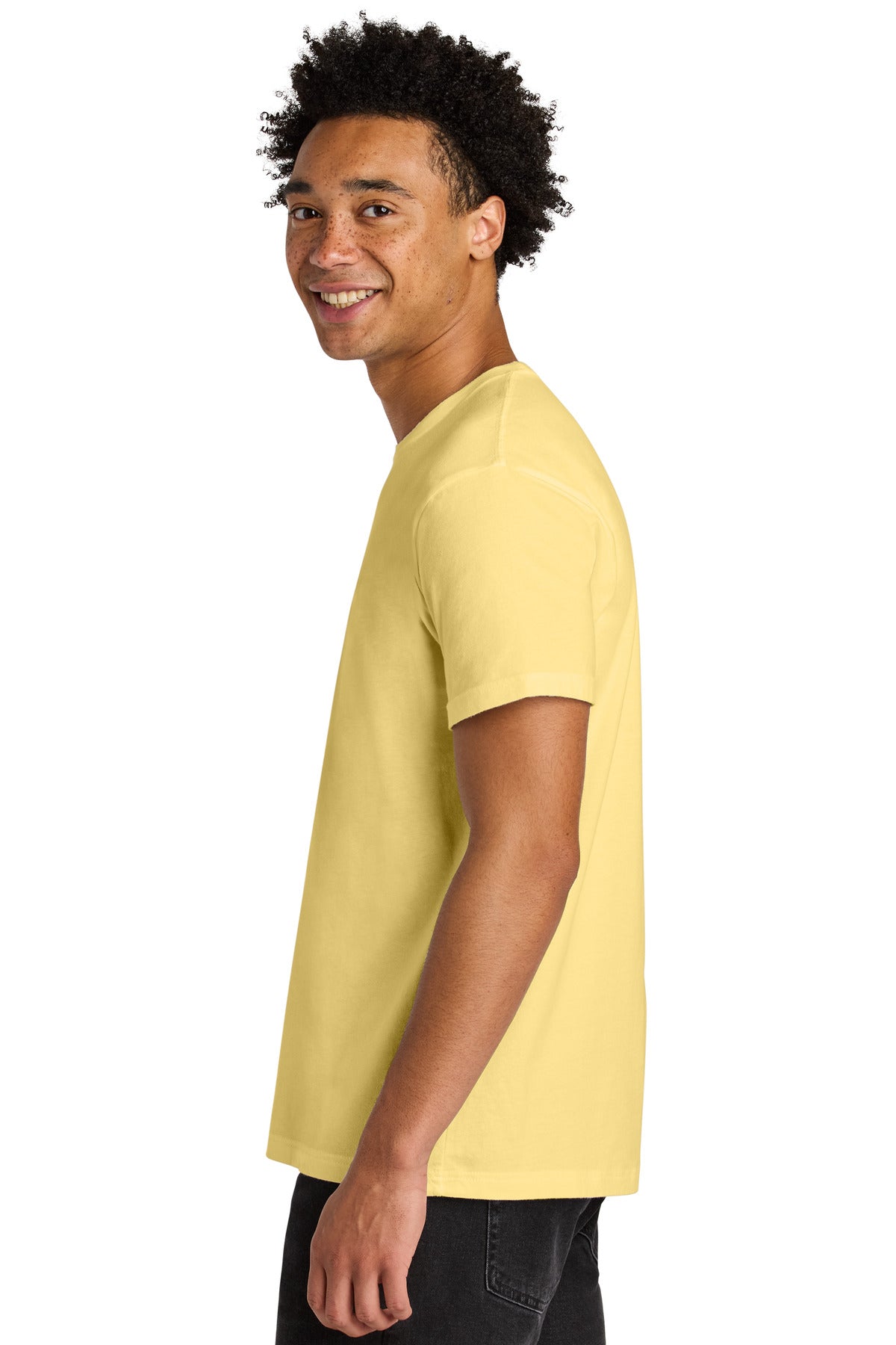 Next Level Apparel Soft Wash Cotton Tee NL3600SW - Washed Banana Cream - side