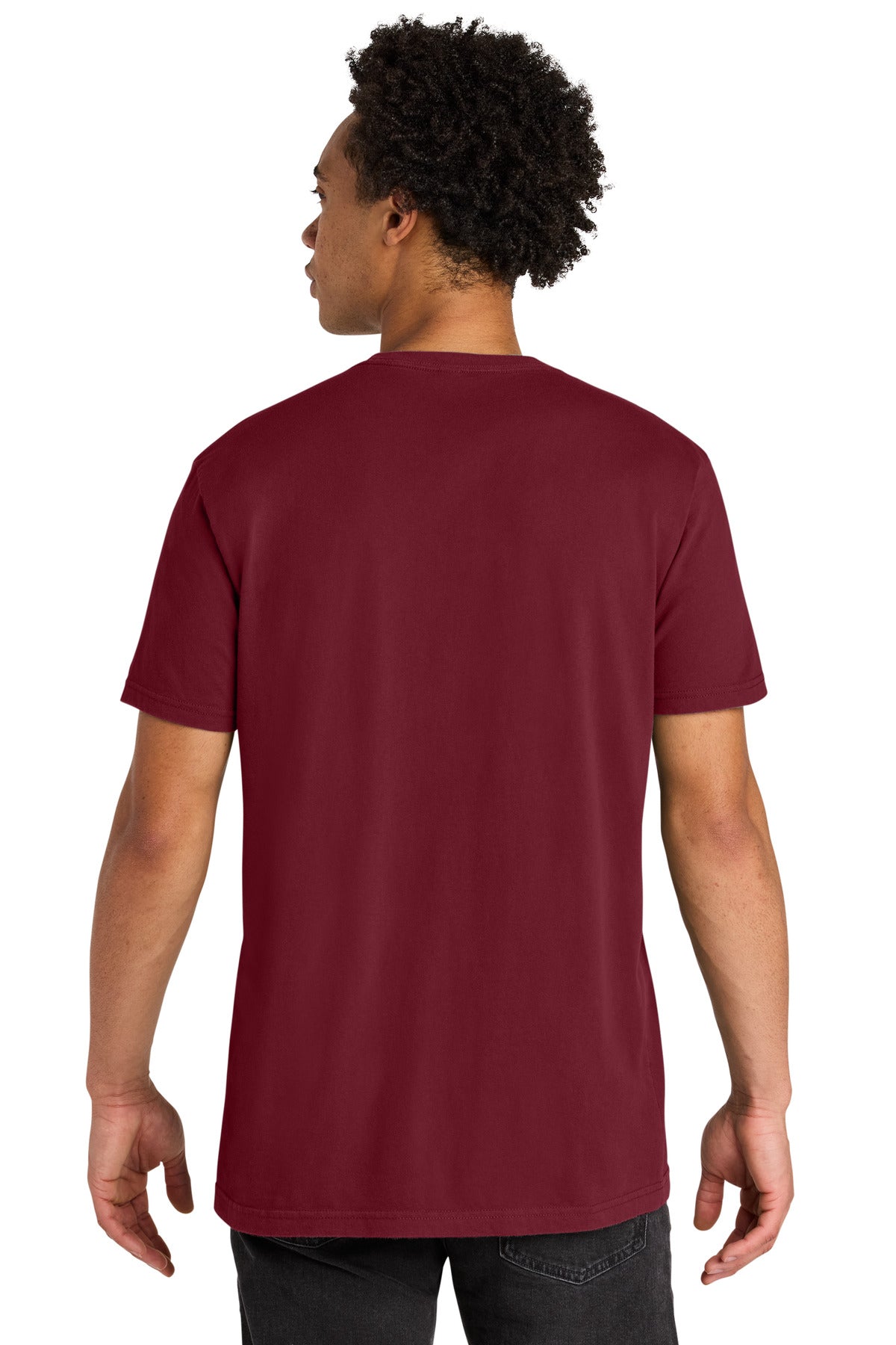 Next Level Apparel Soft Wash Cotton Tee NL3600SW - Washed Cardinal - back