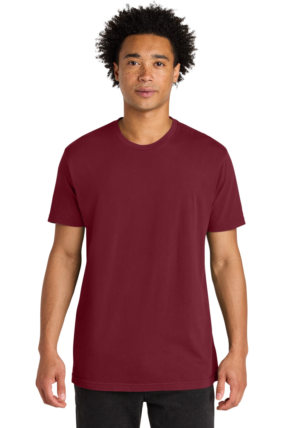 Next Level Apparel Soft Wash Cotton Tee NL3600SW - Washed Cardinal - front