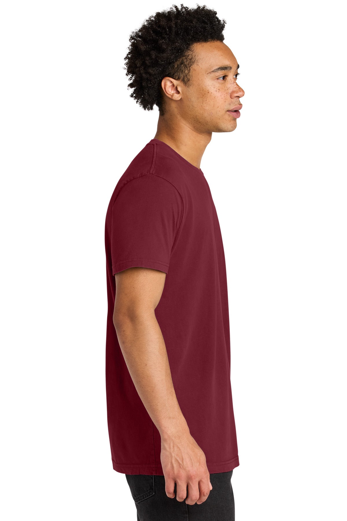 Next Level Apparel Soft Wash Cotton Tee NL3600SW - Washed Cardinal - side