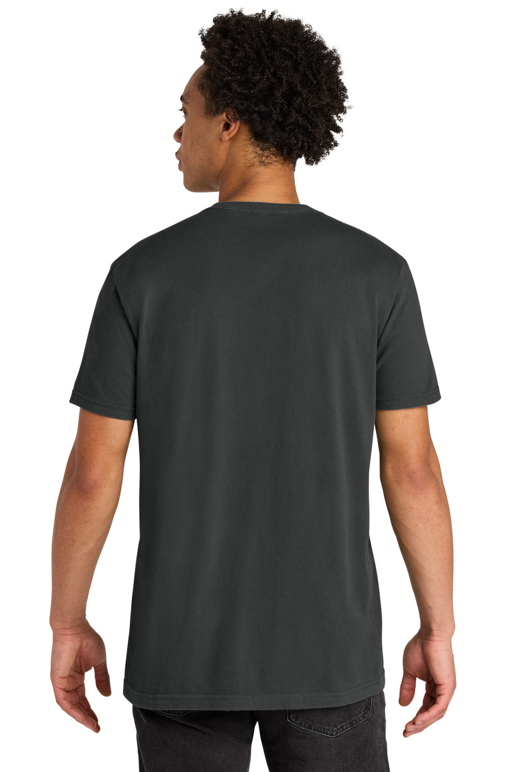 Next Level Apparel Soft Wash Cotton Tee NL3600SW - Washed Graphite Black - back