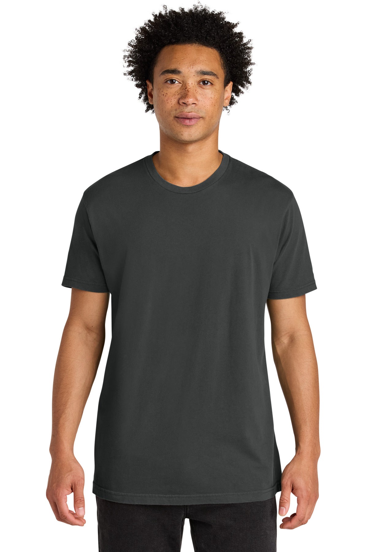 Next Level Apparel Soft Wash Cotton Tee NL3600SW - Washed Graphite Black - front