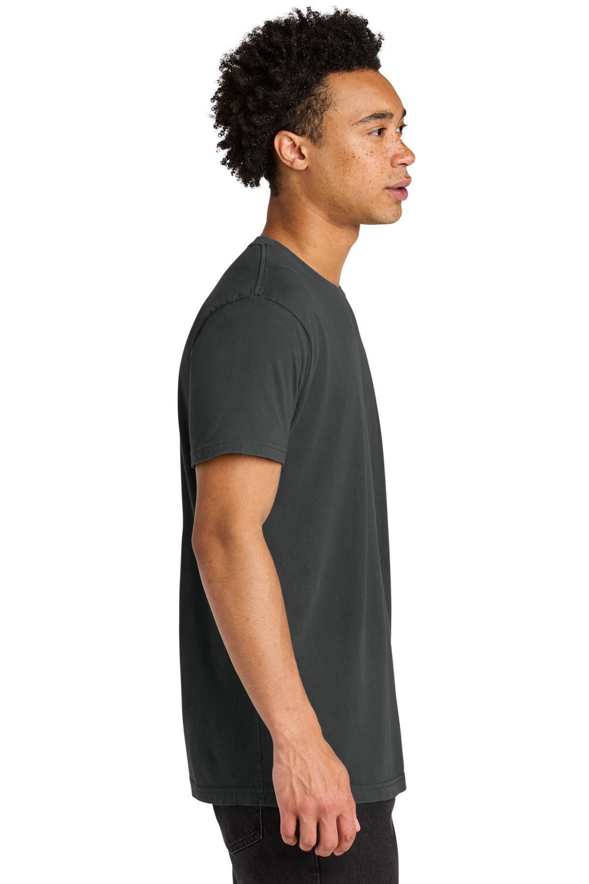 Next Level Apparel Soft Wash Cotton Tee NL3600SW - Washed Graphite Black - side