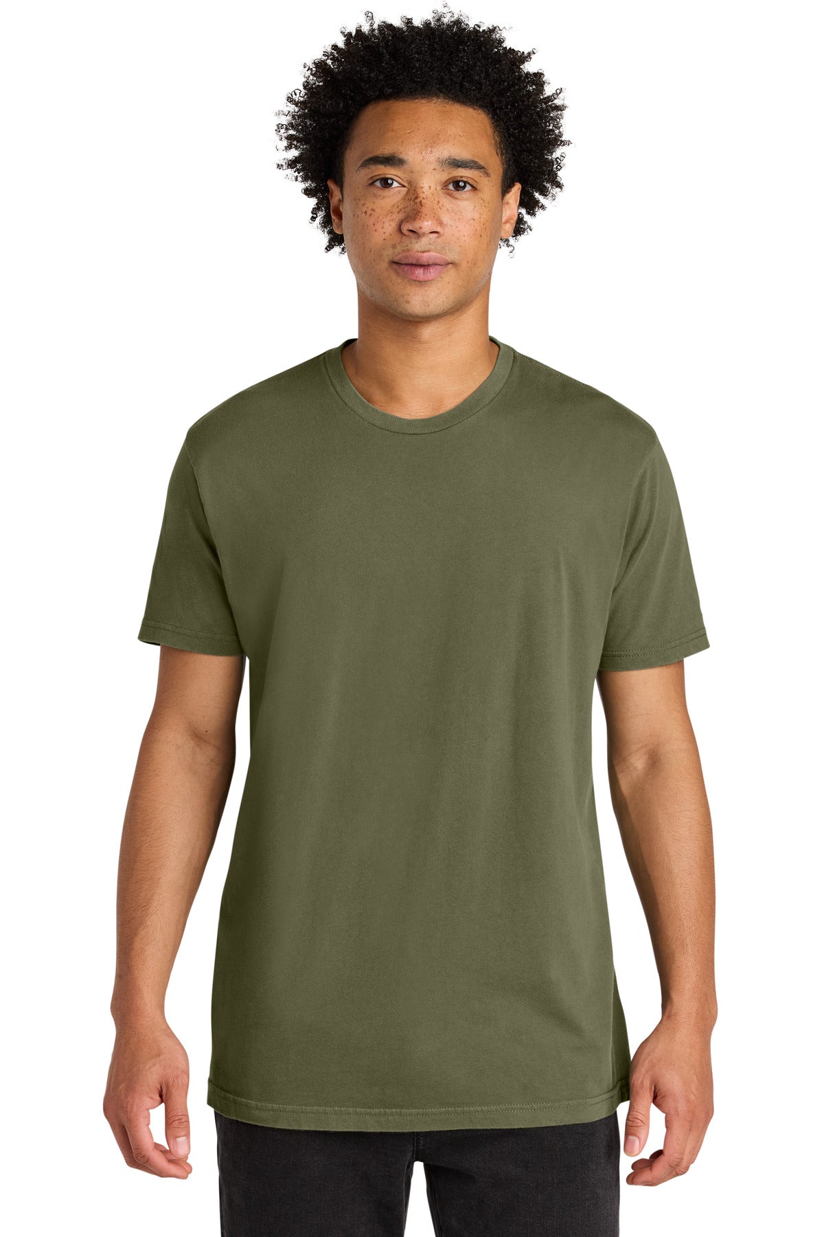 Next Level Apparel Soft Wash Cotton Tee NL3600SW - Washed Military Green - front