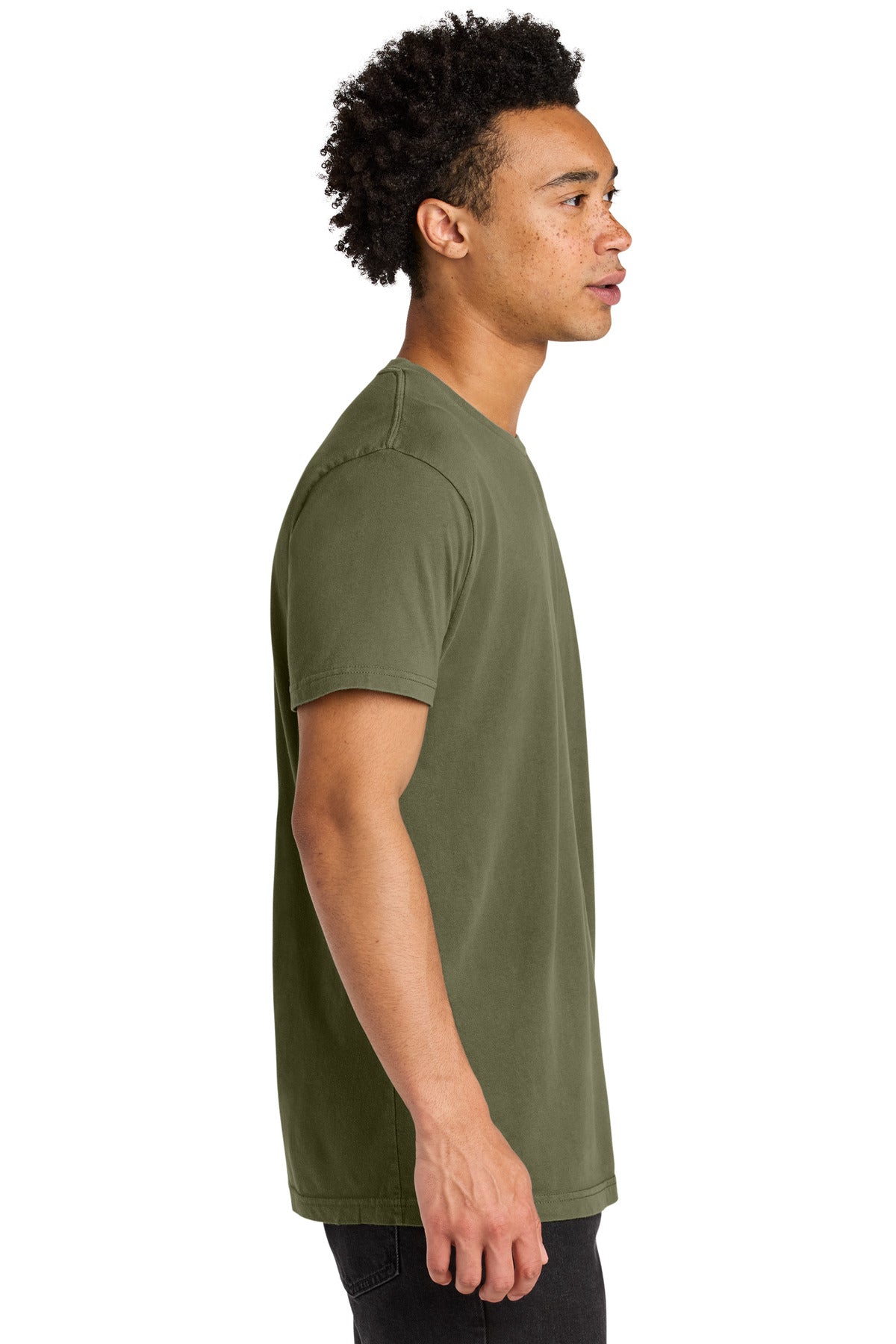 Next Level Apparel Soft Wash Cotton Tee NL3600SW - Washed Military Green - side