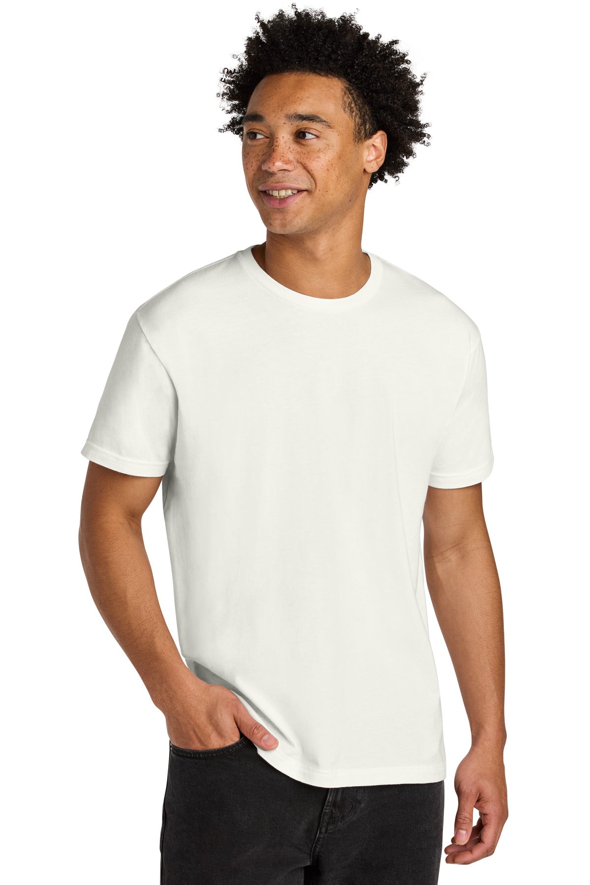 Next Level Apparel Soft Wash Cotton Tee NL3600SW - Washed Natural - front