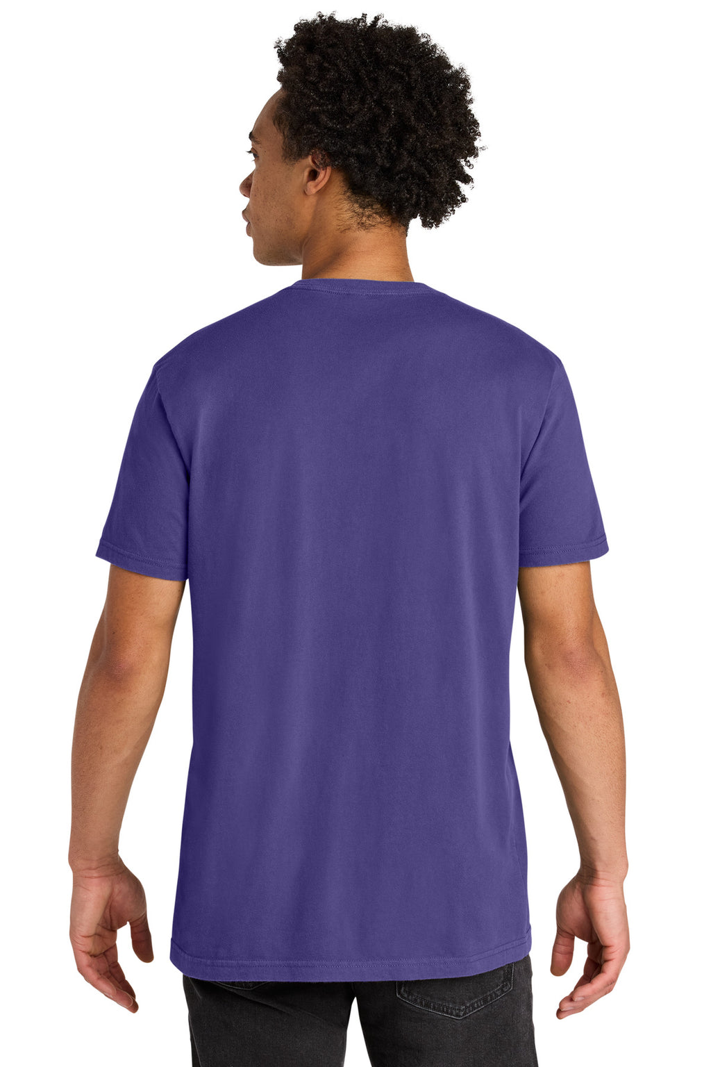 Next Level Apparel Soft Wash Cotton Tee NL3600SW - Washed Purple Rush - back
