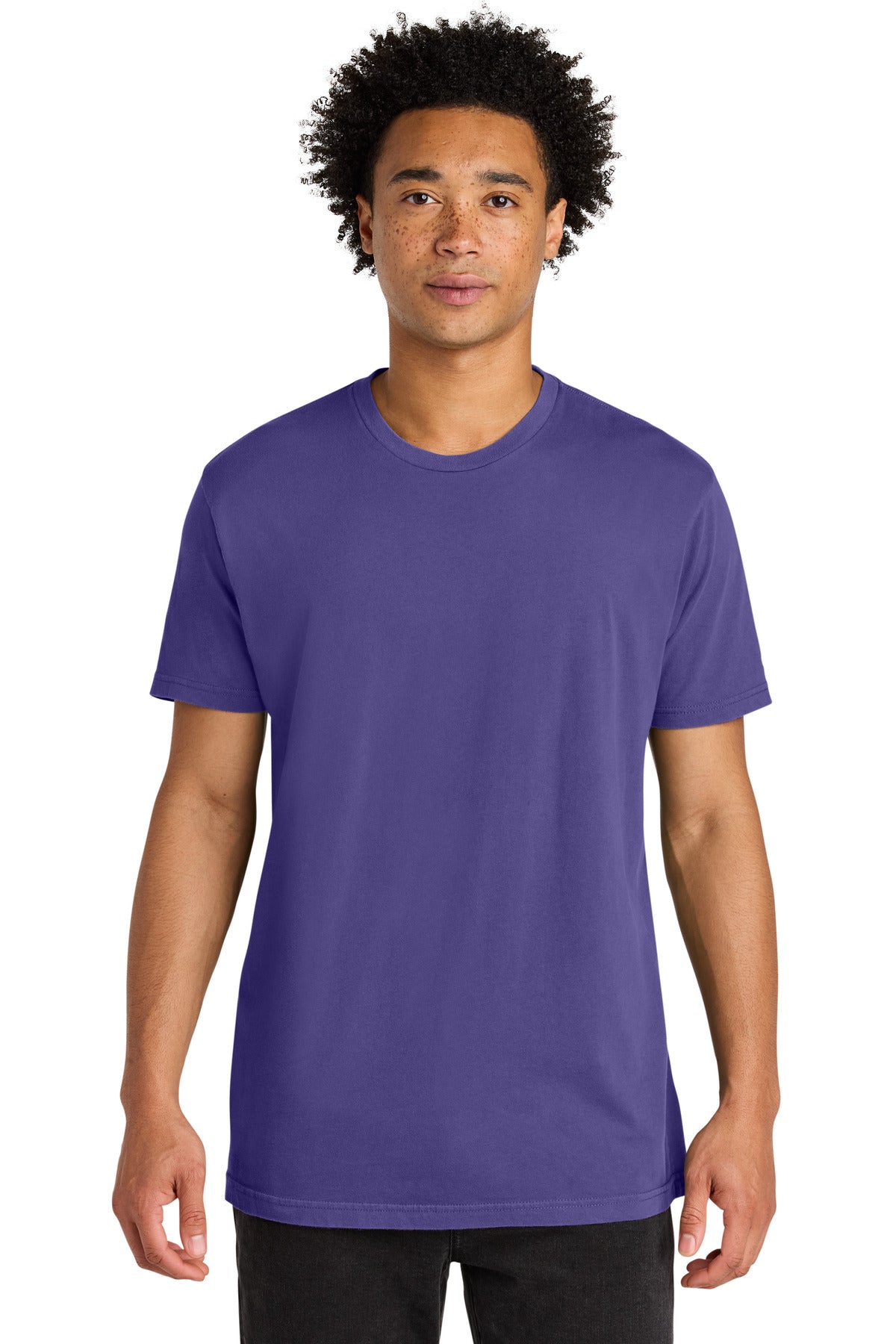 Next Level Apparel Soft Wash Cotton Tee NL3600SW - Washed Purple Rush - front