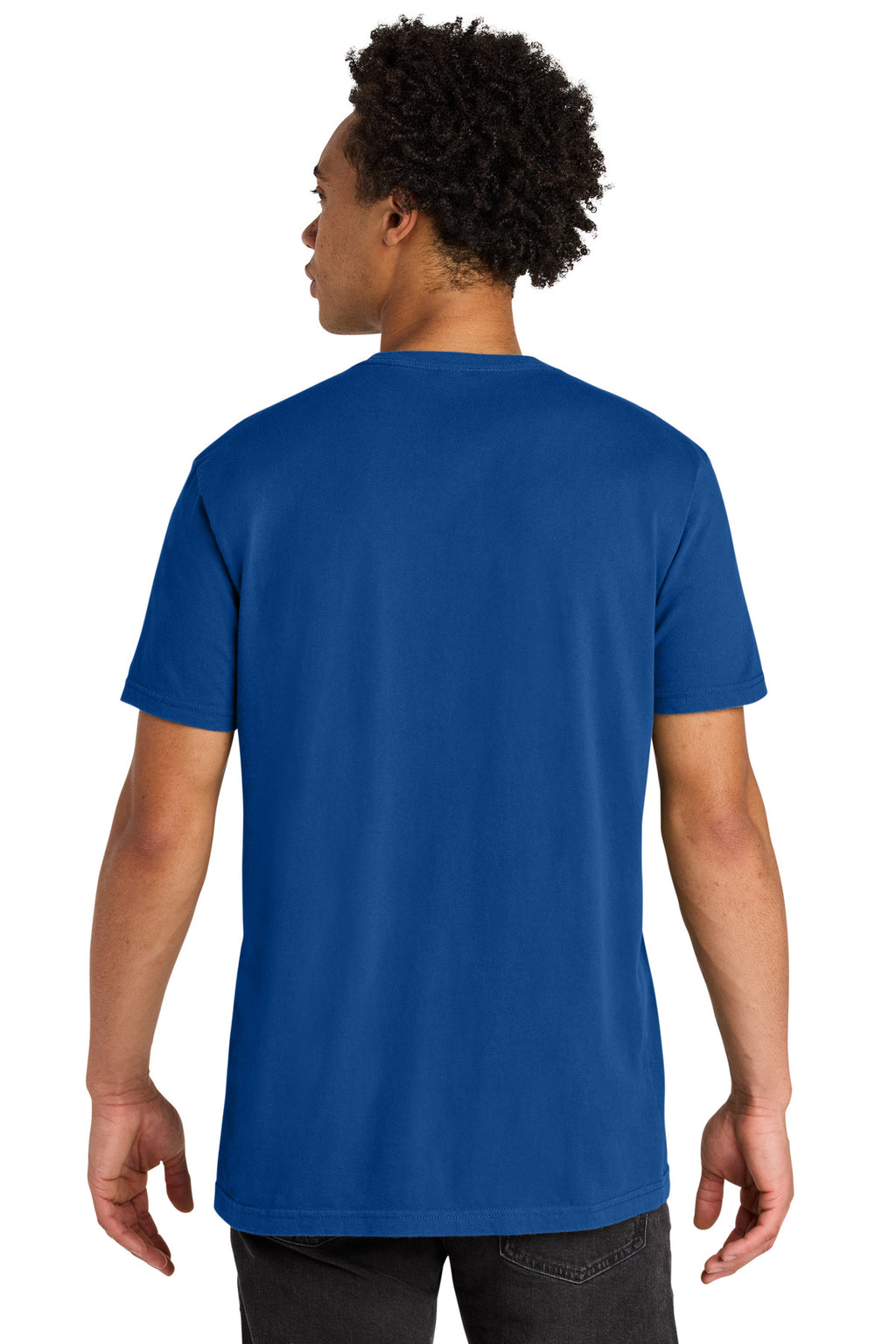 Next Level Apparel Soft Wash Cotton Tee NL3600SW - Washed Royal - back