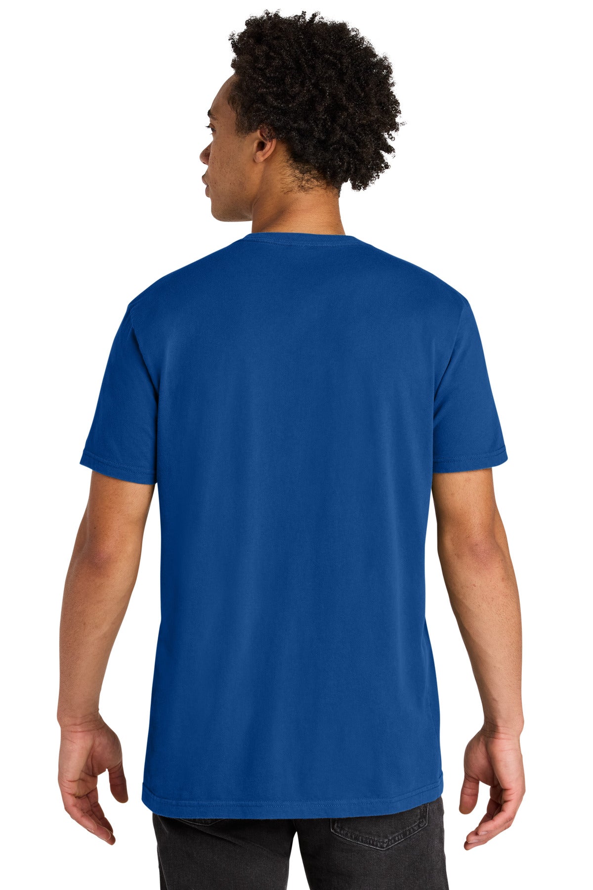 Next Level Apparel Soft Wash Cotton Tee NL3600SW - Washed Royal - back