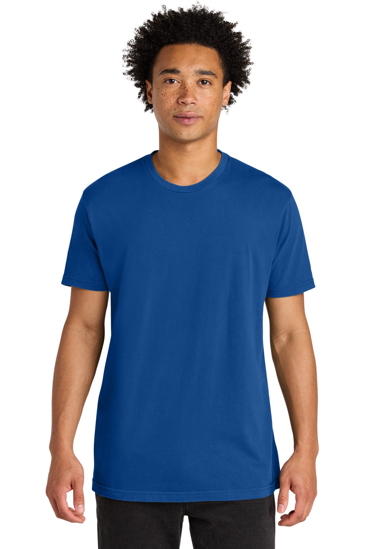 Next Level Apparel Soft Wash Cotton Tee NL3600SW - Washed Royal - front