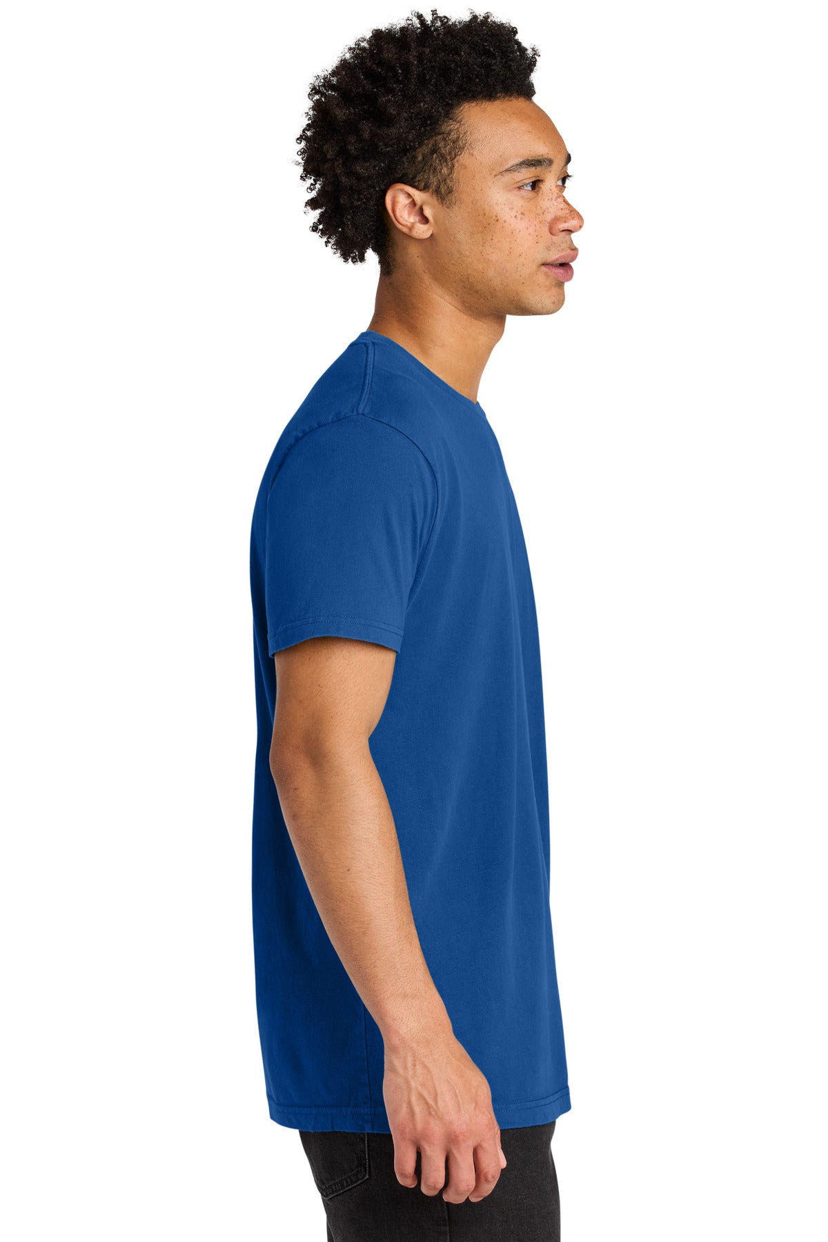 Next Level Apparel Soft Wash Cotton Tee NL3600SW - Washed Royal - side