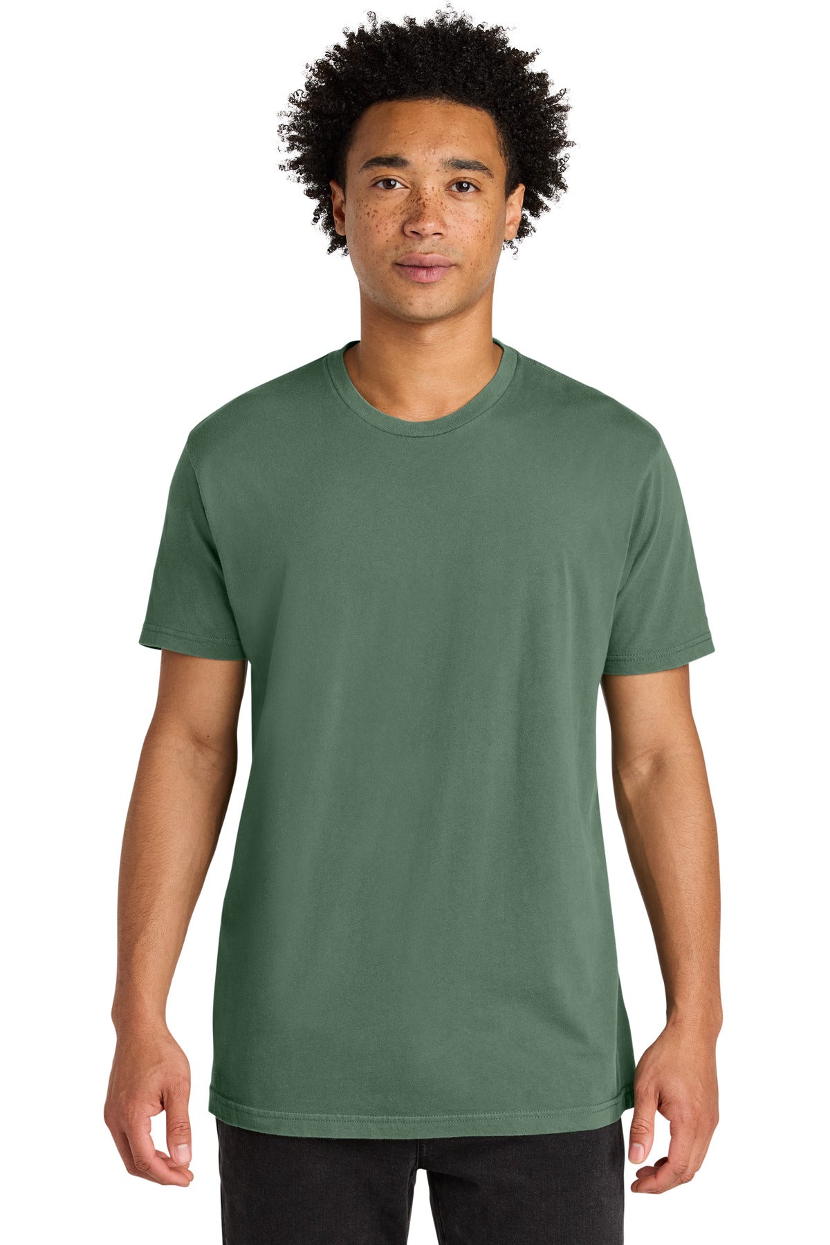 Next Level Apparel Soft Wash Cotton Tee NL3600SW - Washed Royal Pine - front