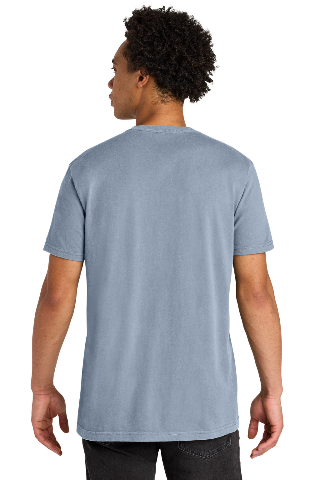 Next Level Apparel Soft Wash Cotton Tee NL3600SW - Washed Stonewash Denim - back