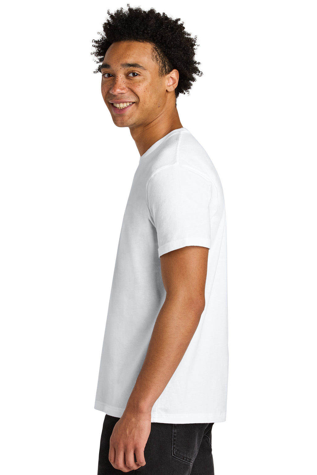 Next Level Apparel Soft Wash Cotton Tee NL3600SW - Washed White - side