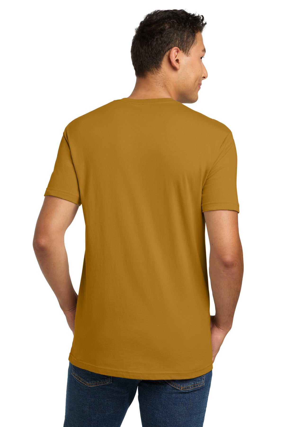 Next Level Apparel Adult Cotton Tee. NL3600 - Antique Gold - back
