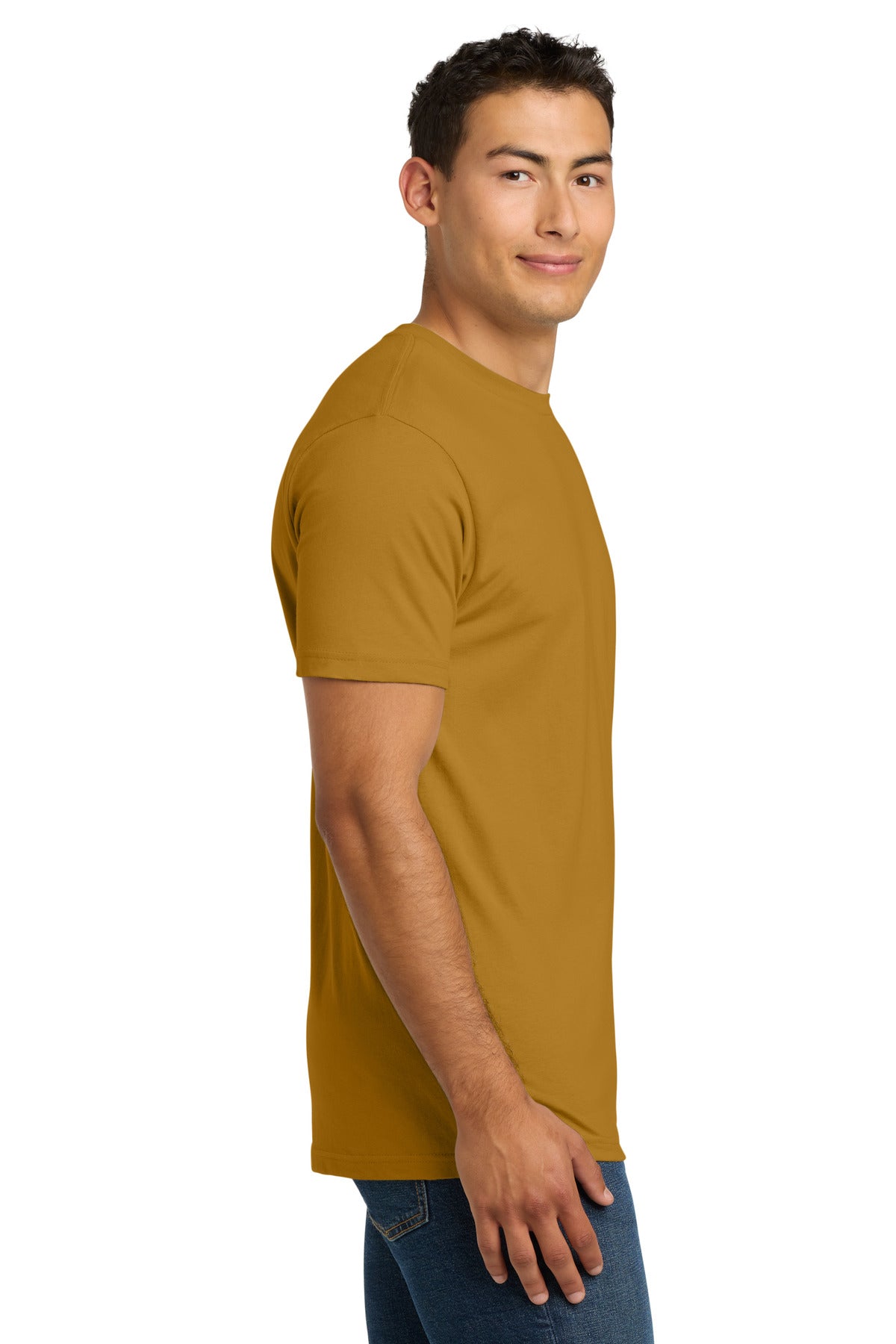 Next Level Apparel Adult Cotton Tee. NL3600 - Antique Gold - side