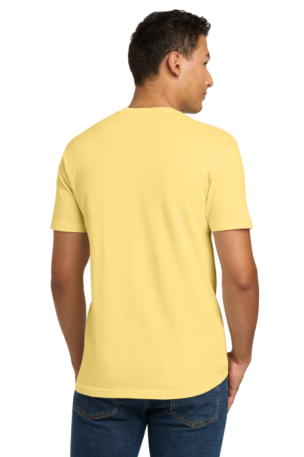 Next Level Apparel Adult Cotton Tee. NL3600 - Banana Cream - back