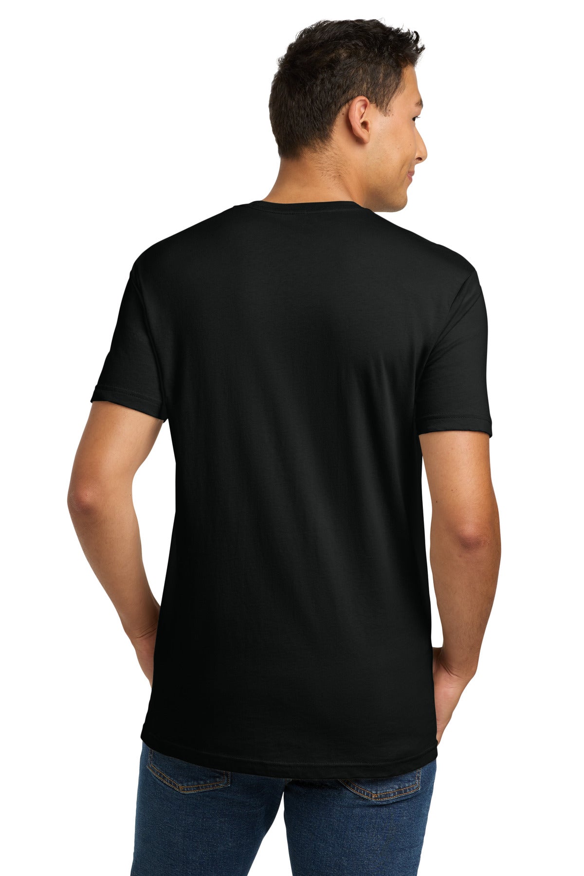 Next Level Apparel Adult Cotton Tee. NL3600 - Black - back
