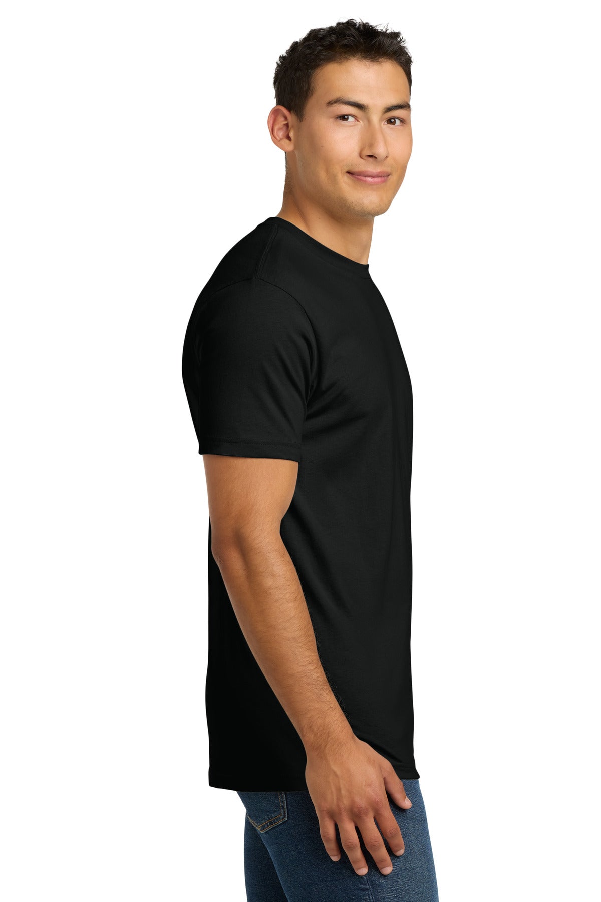 Next Level Apparel Adult Cotton Tee. NL3600 - Black - side