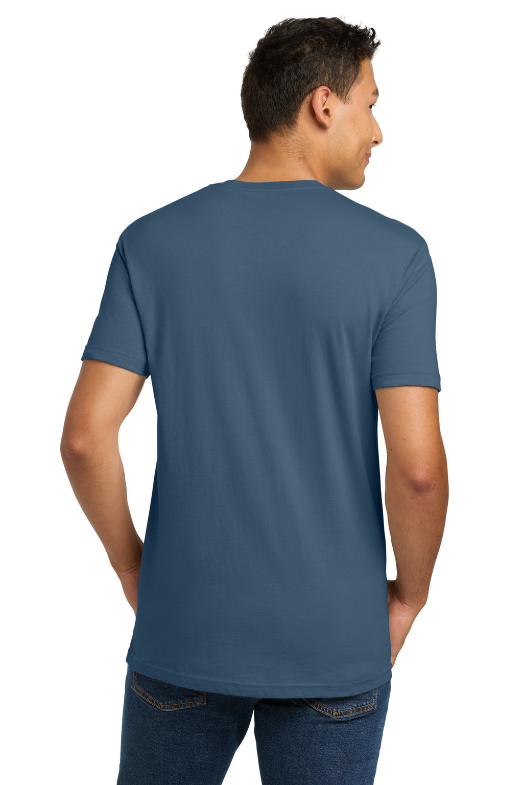 Next Level Apparel Adult Cotton Tee. NL3600 - Blue Jean - back