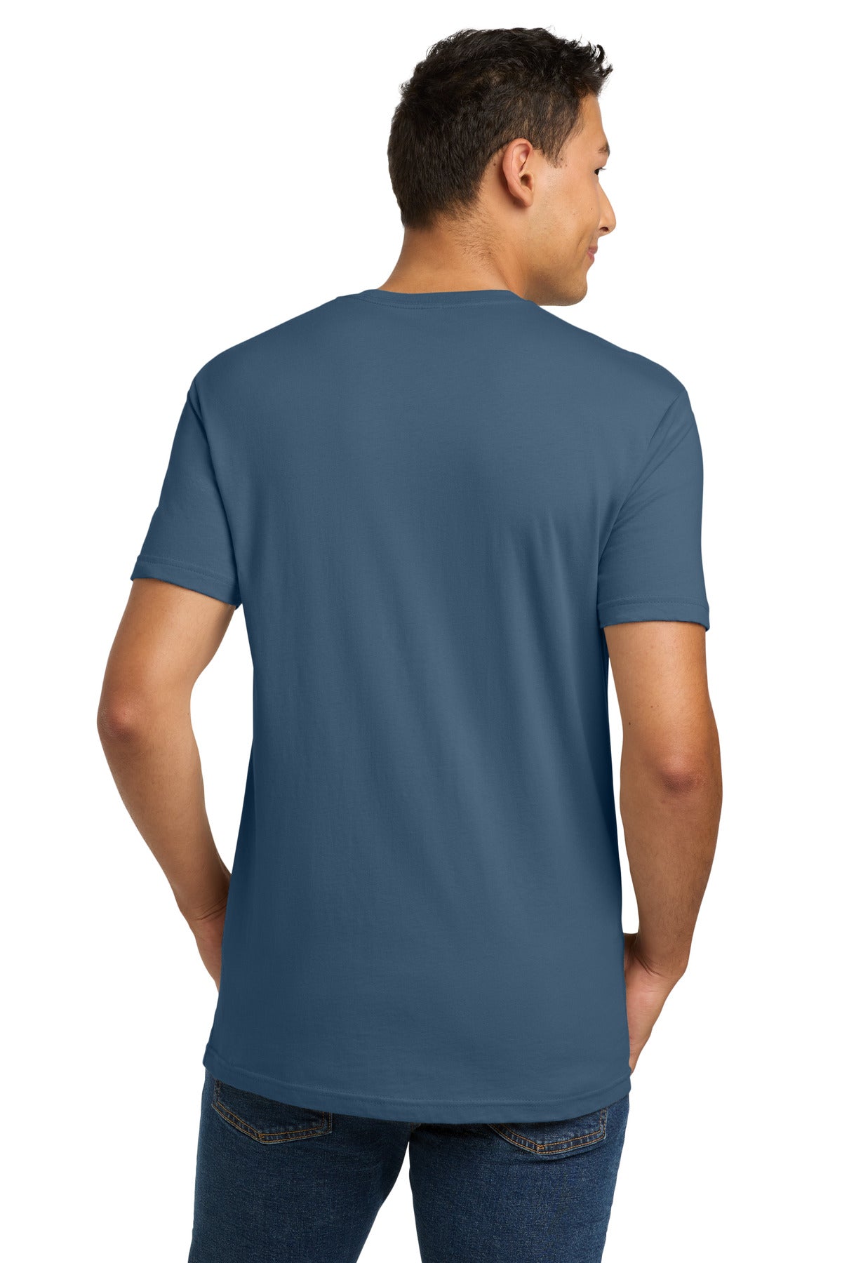 Next Level Apparel Adult Cotton Tee. NL3600 - Blue Jean - back