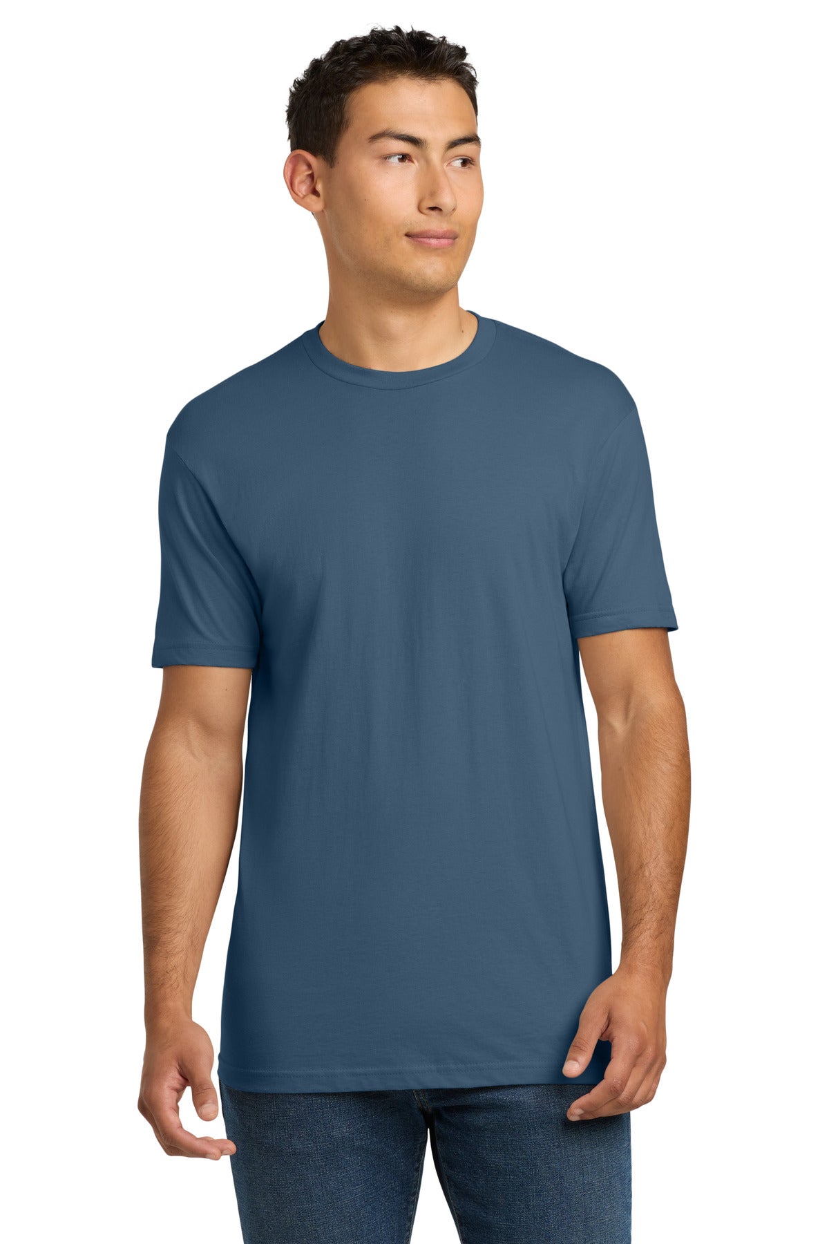Next Level Apparel Adult Cotton Tee. NL3600 - Blue Jean - front