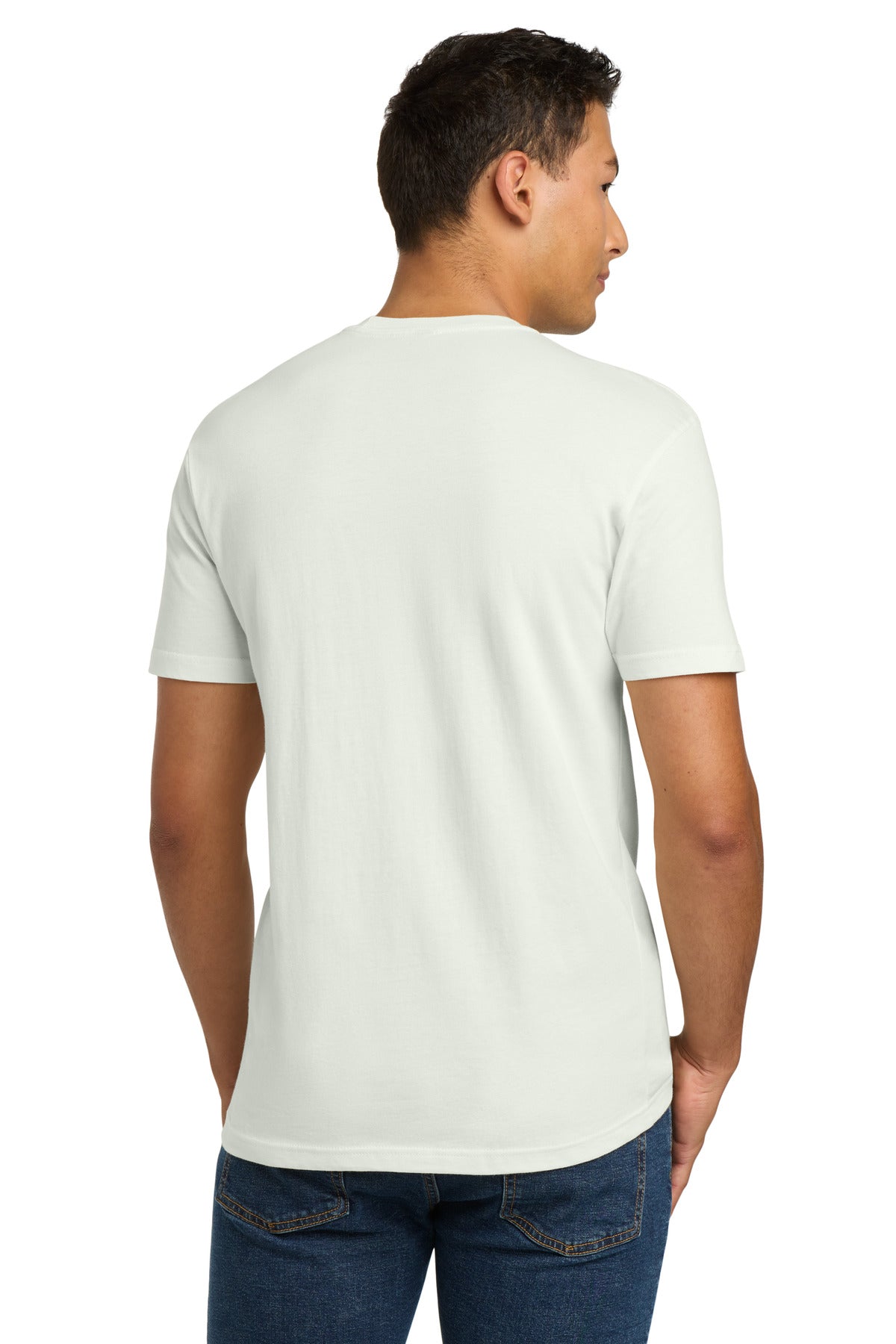 Next Level Apparel Adult Cotton Tee. NL3600 - Bone - back